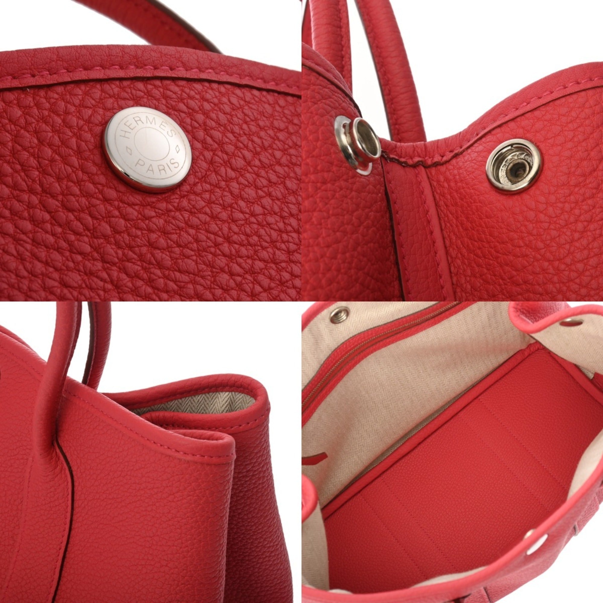 Hermes Bougainvillier Negonda Leather Handbag (Pre-Owned)