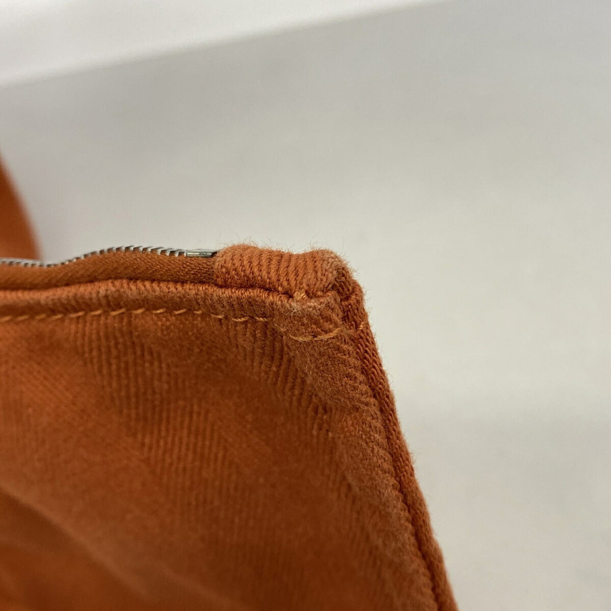Hermes Orange Toile Chevron Tote Bag (Pre-Owned)