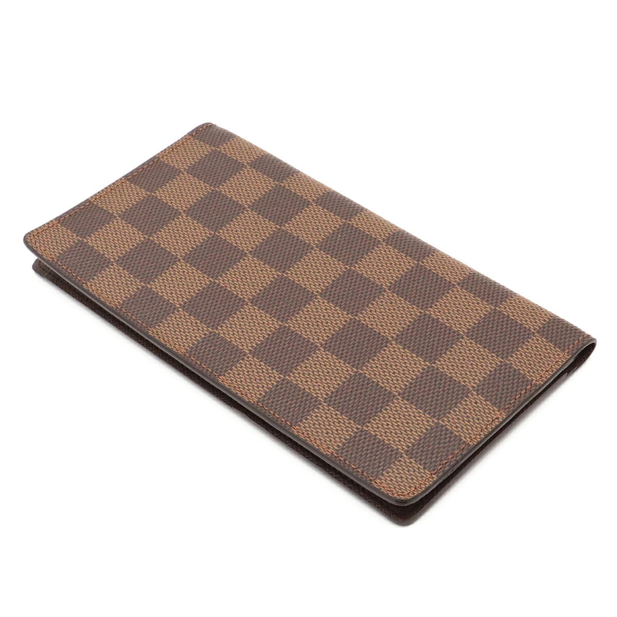 Louis Vuitton Brown Pvc Coated Canvas Long Bill Wallet (Bi-Fold) (Pre-Owned)