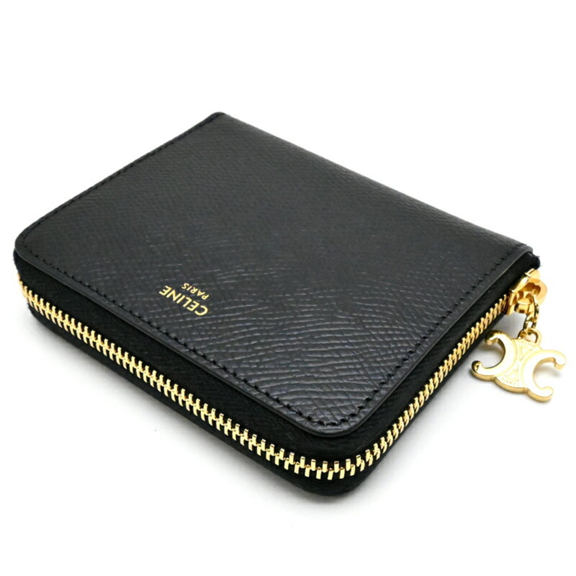 Celine Black Leather Wallet (Bi-Fold) (Pre-Owned)