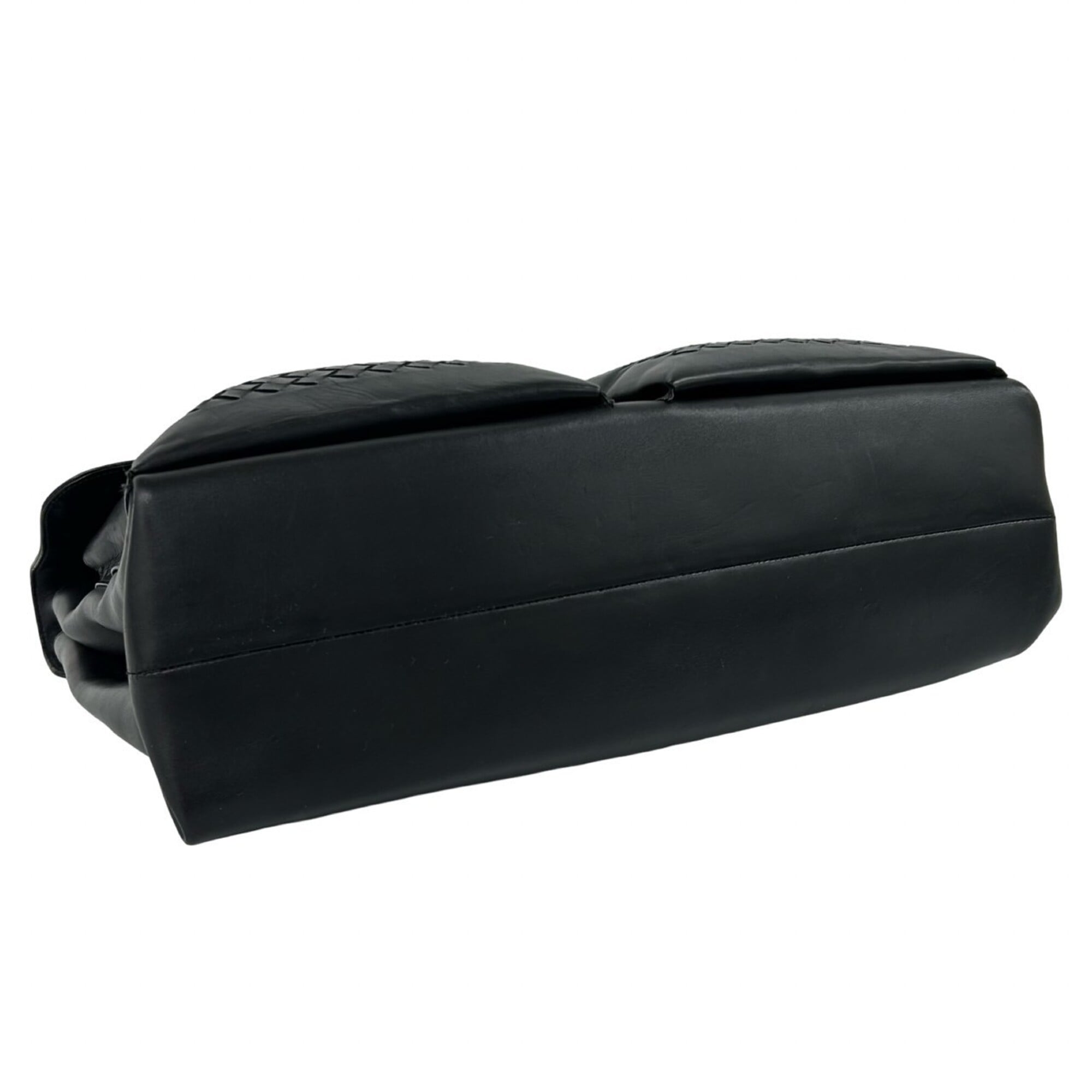 Bottega Veneta Black Leather Briefcase (Pre-Owned)