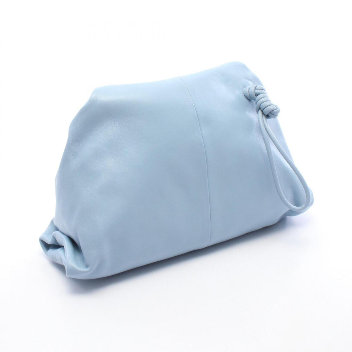Bottega Veneta Blue Leather Clutch Bag Handbag (Pre-Owned)