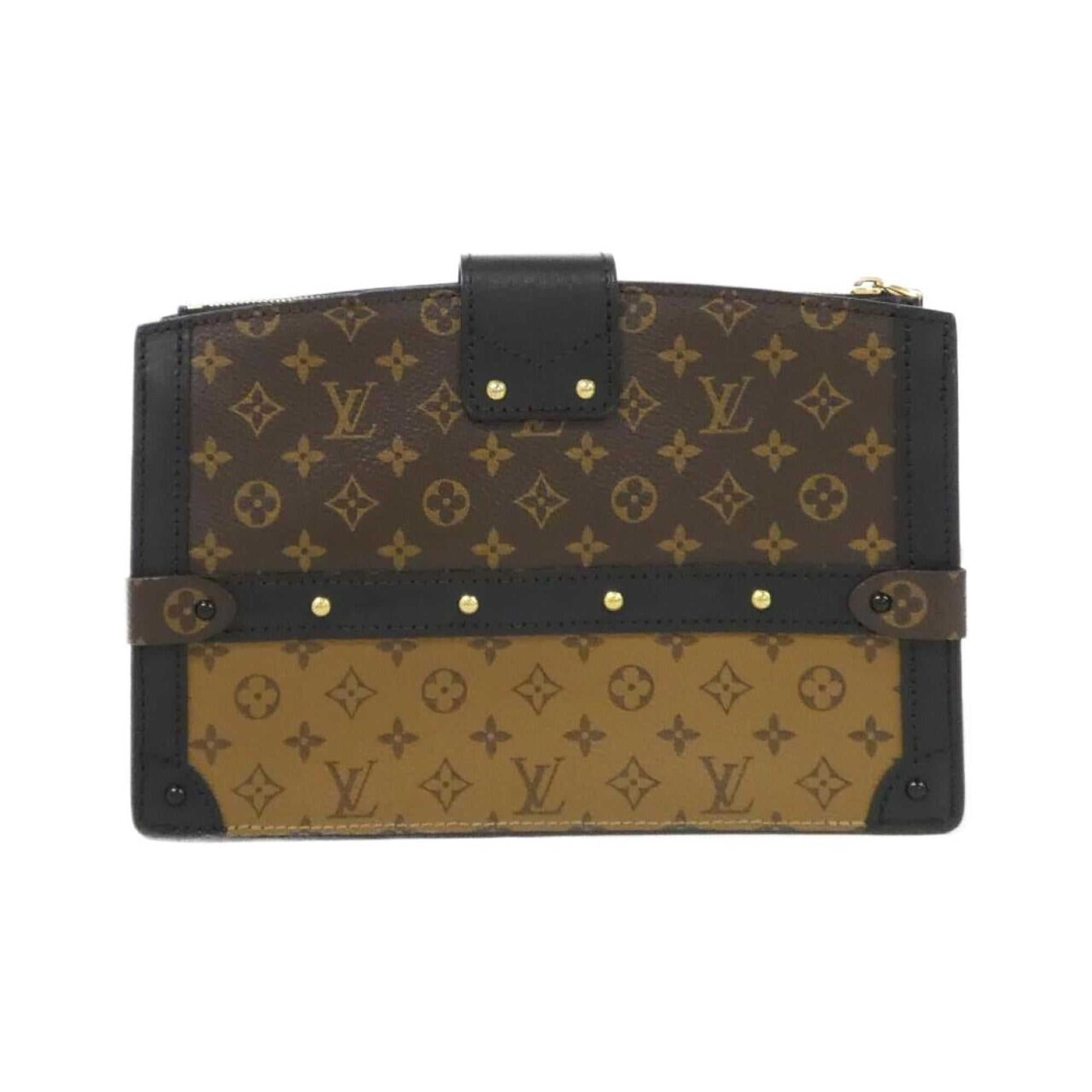 Louis Vuitton Marron Coated Canvas Shoulder Bag (Pre-Owned)