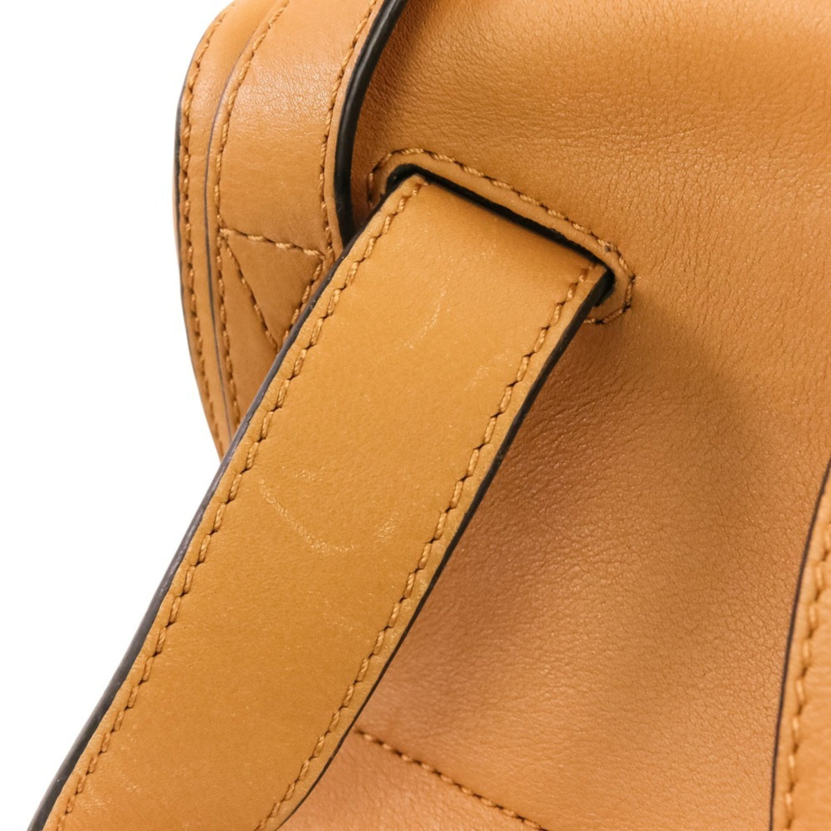 Loewe Brown Camel Leather Backpack (Pre-Owned)