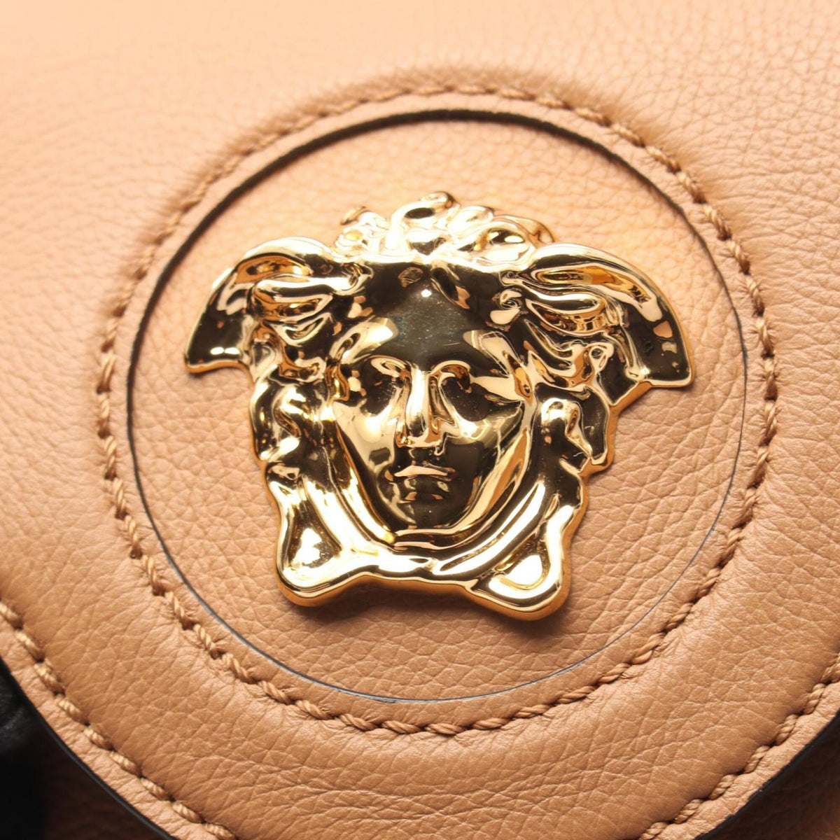 Versace Brown Leather Handbag (Pre-Owned)