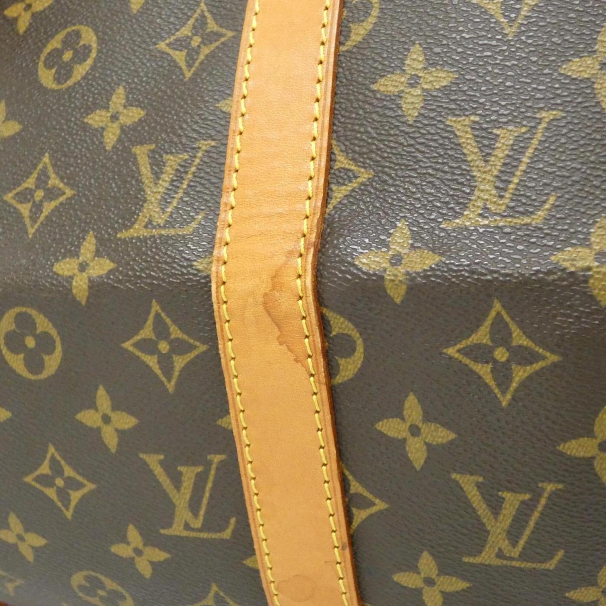 Louis Vuitton Monogram Marron Coated Canvas Boston Bag (Pre-Owned)