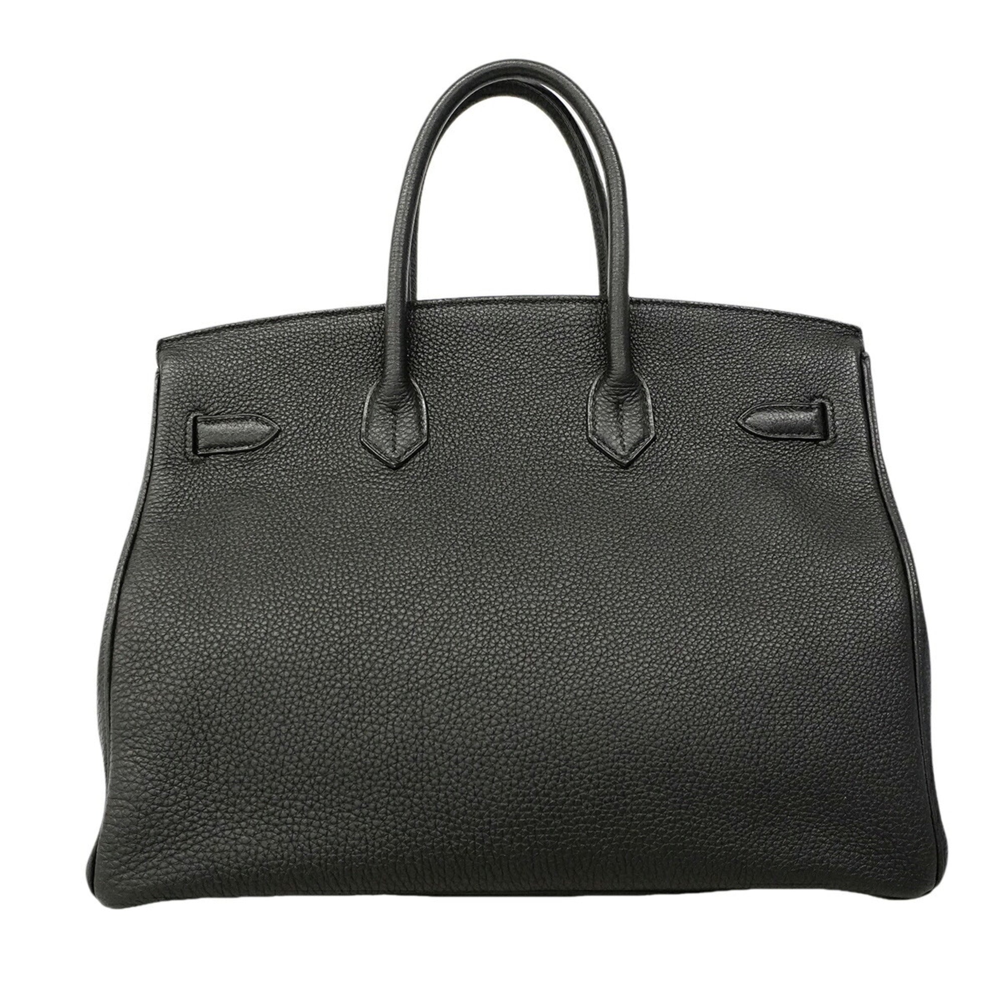Hermes Black Togo Leather Handbag (Pre-Owned)