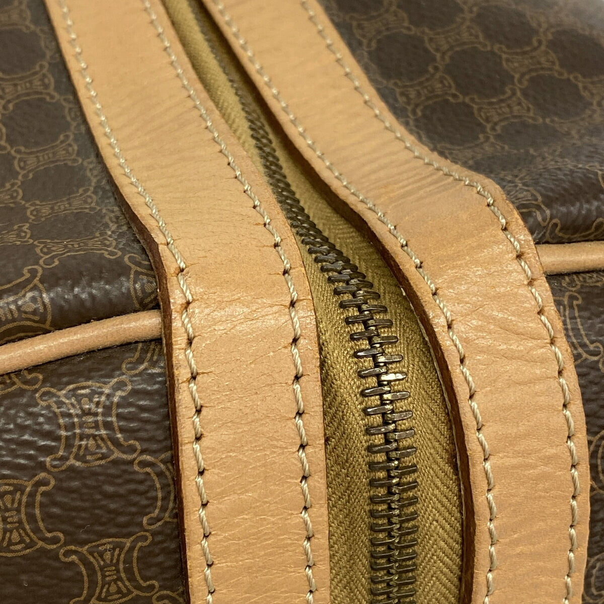 Unspecified Brown Pvc Boston Bag (Pre-Owned)