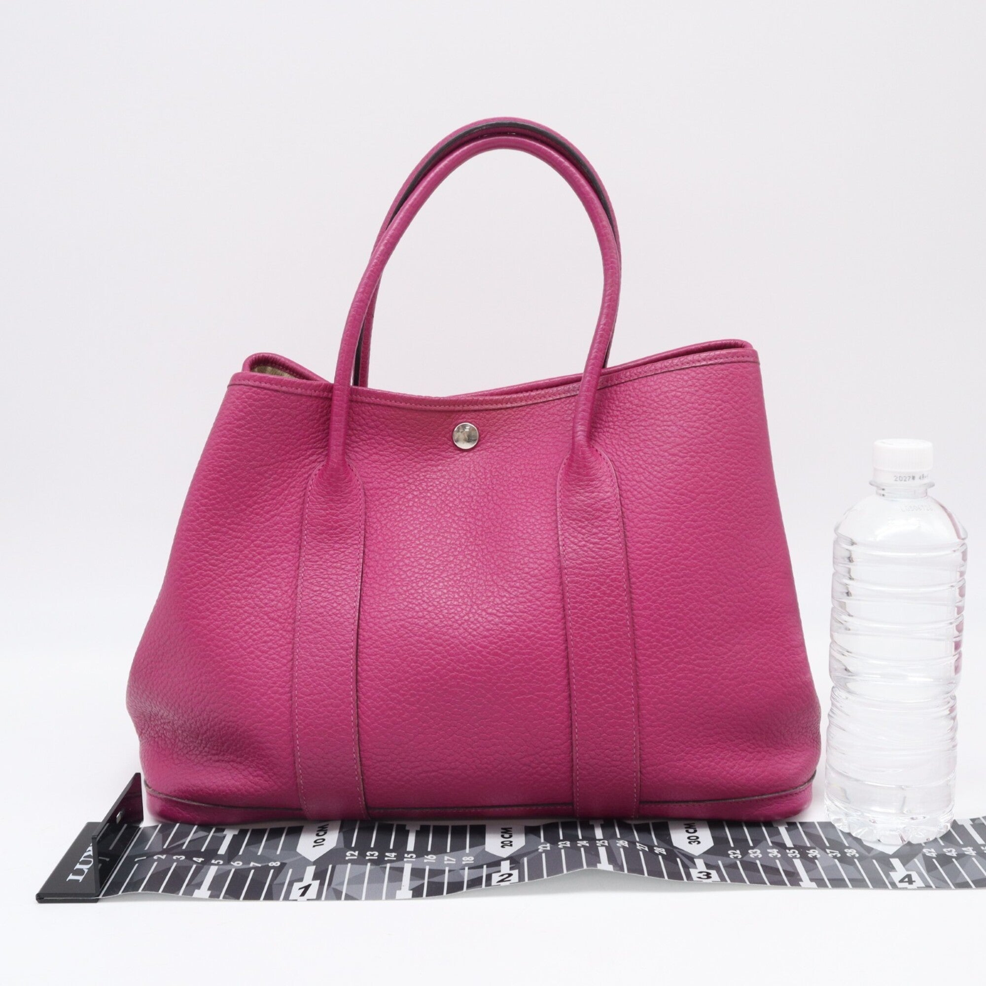 Hermes Garden Purple Negonda Leather Handbag (Pre-Owned)
