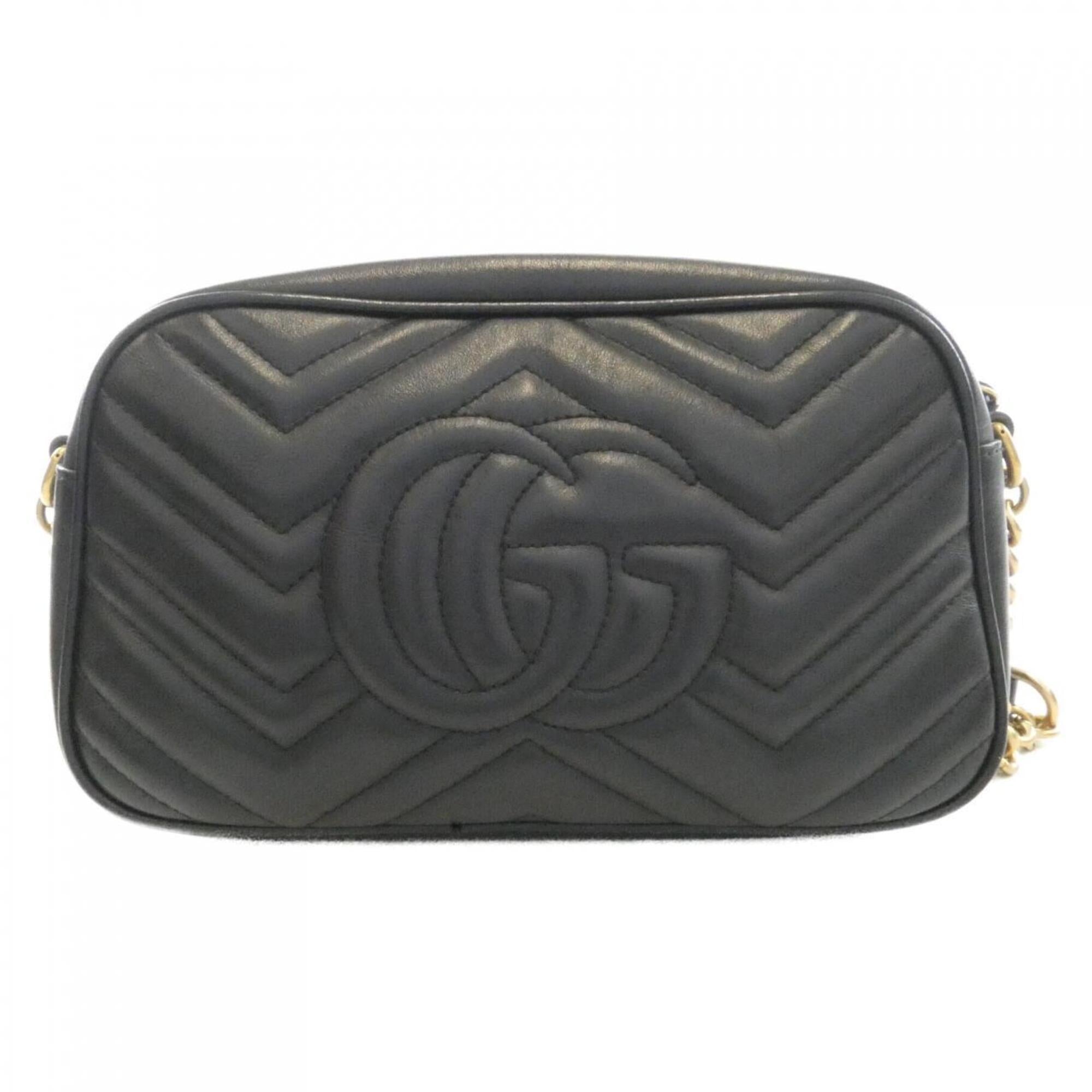 Gucci Black Leather Shoulder Bag (Pre-Owned)