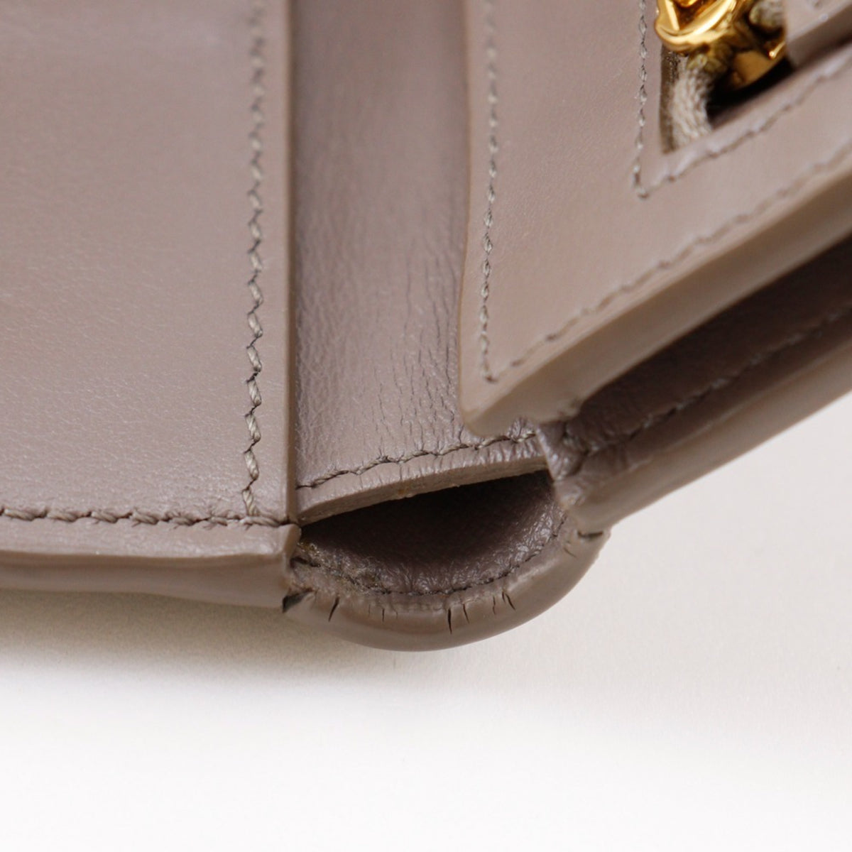 Celine Grayish Leather Wallet (Bi-Fold) (Pre-Owned)