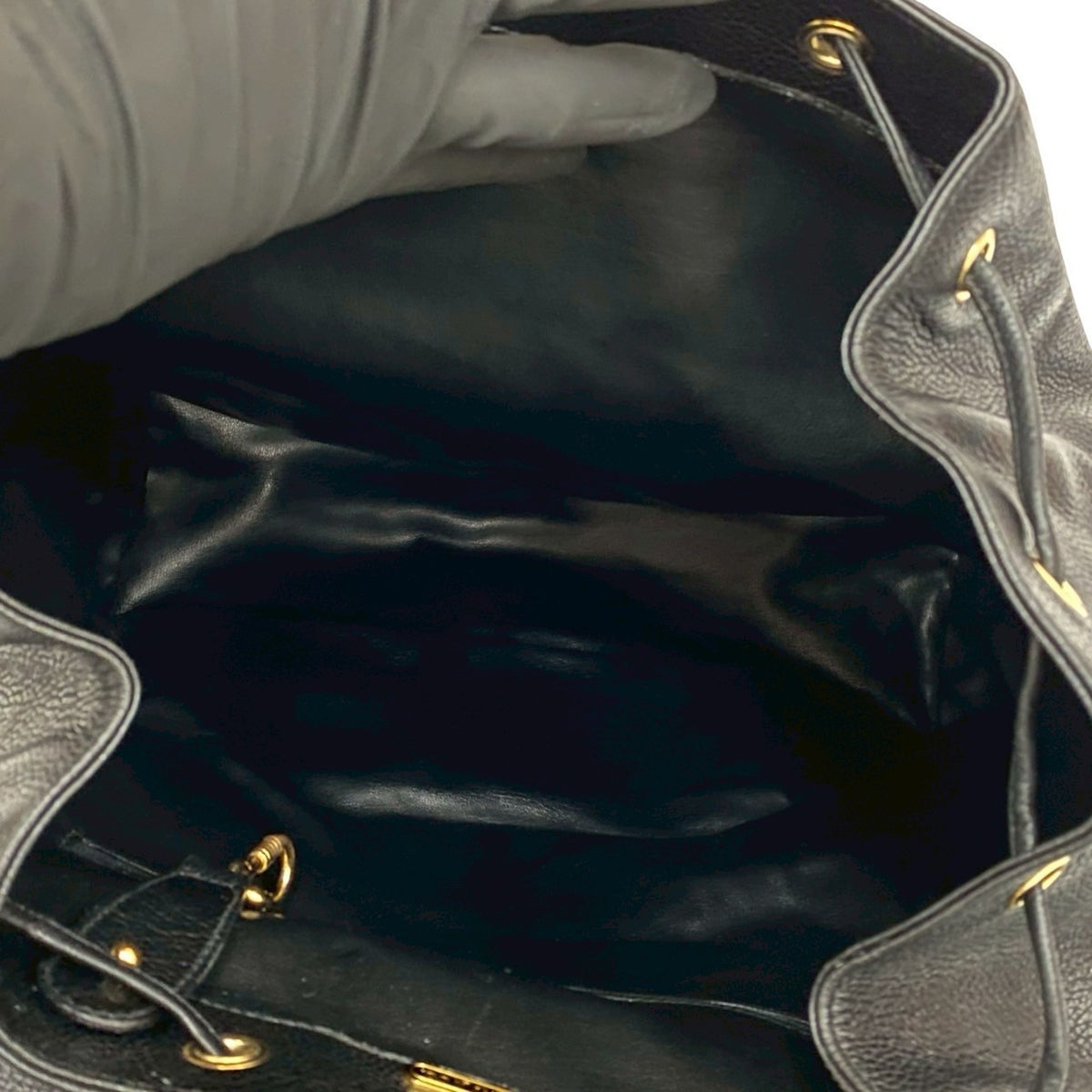 Tiffany Black Leather Backpack (Pre-Owned)