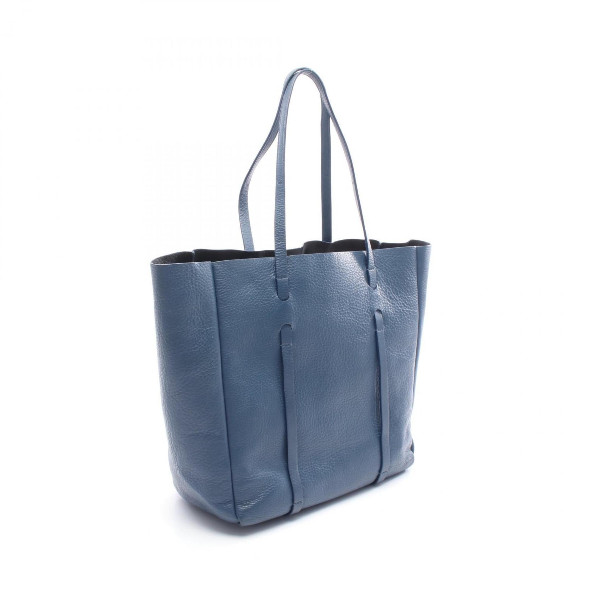 Balenciaga Blue Leather Tote Bag (Pre-Owned)