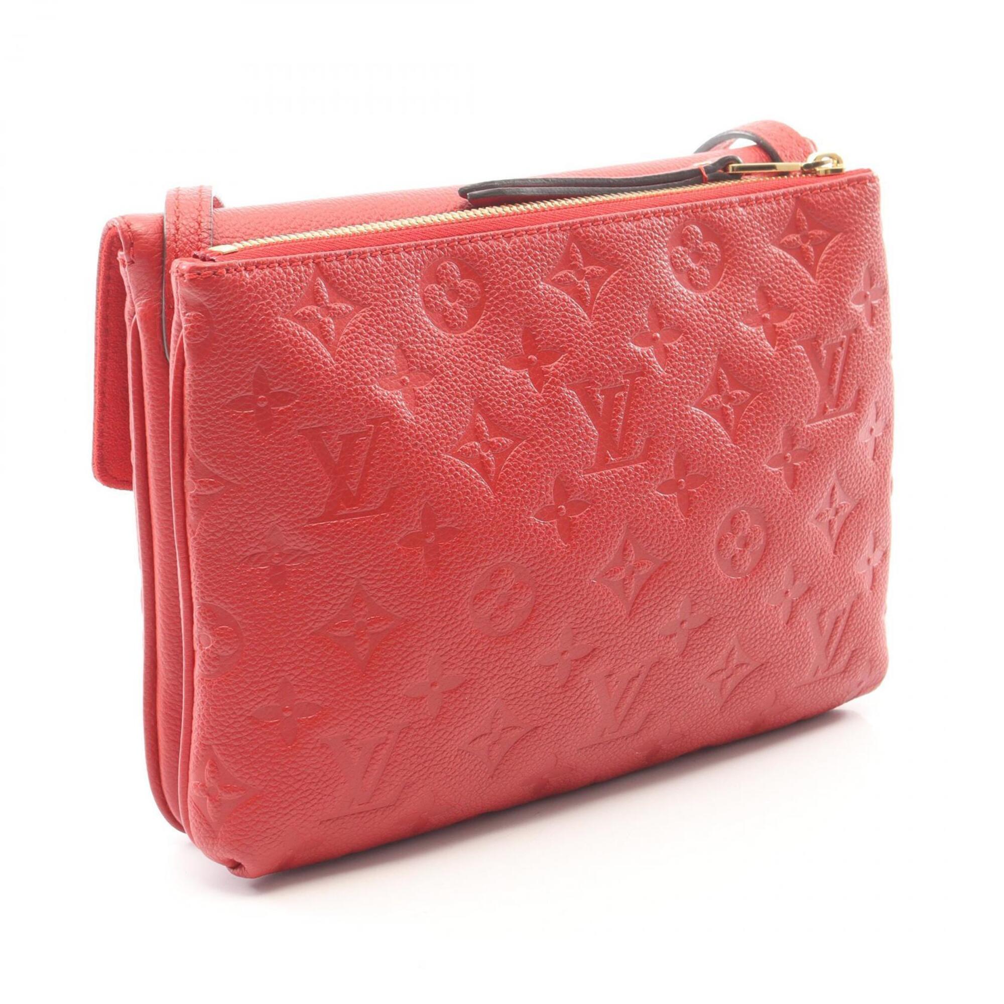 Louis Vuitton Cerise Red Color Monogram Empreinte Handbag Shoulder Bag (Pre-Owned)