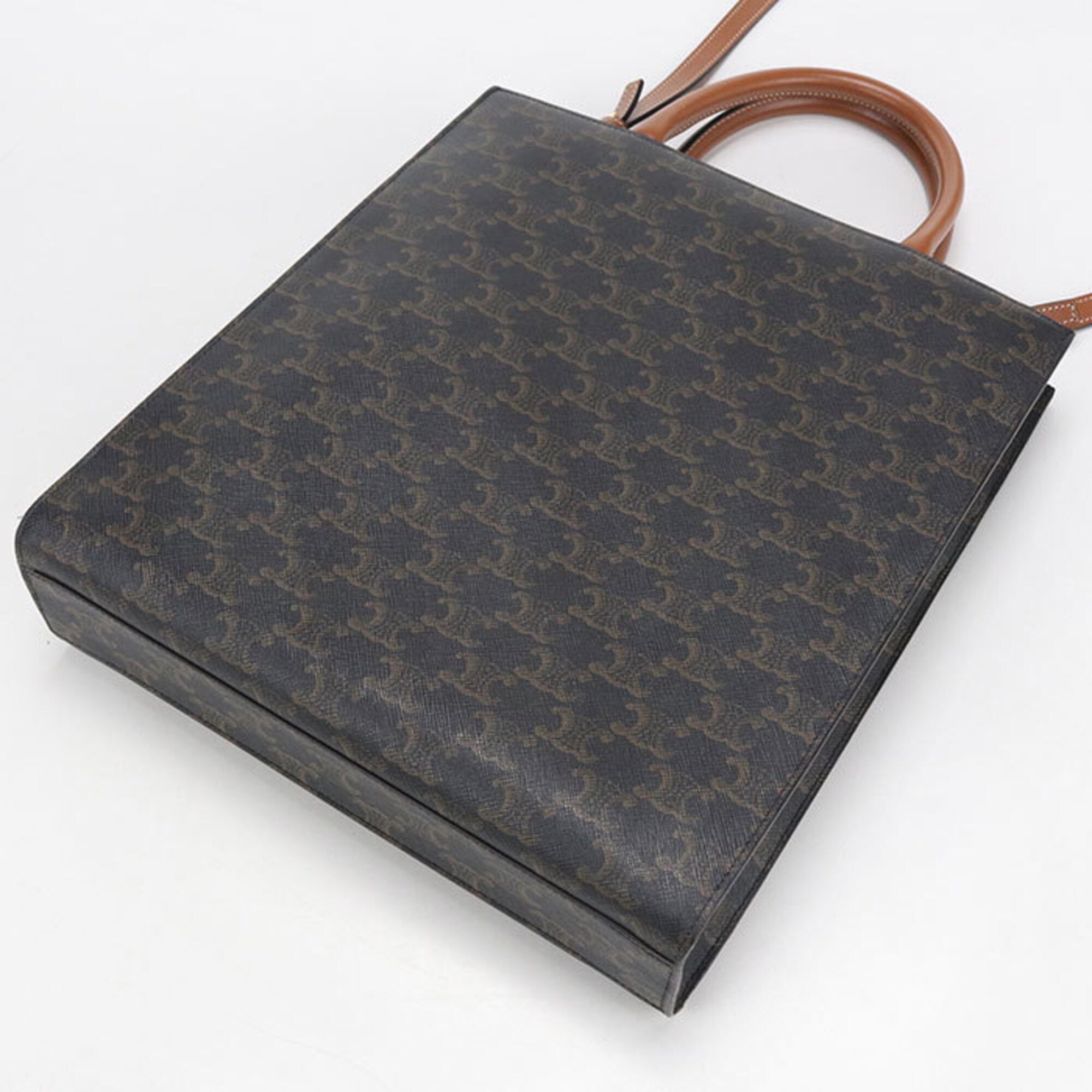 Celine Brown Pvc Tote Bag (Pre-Owned)