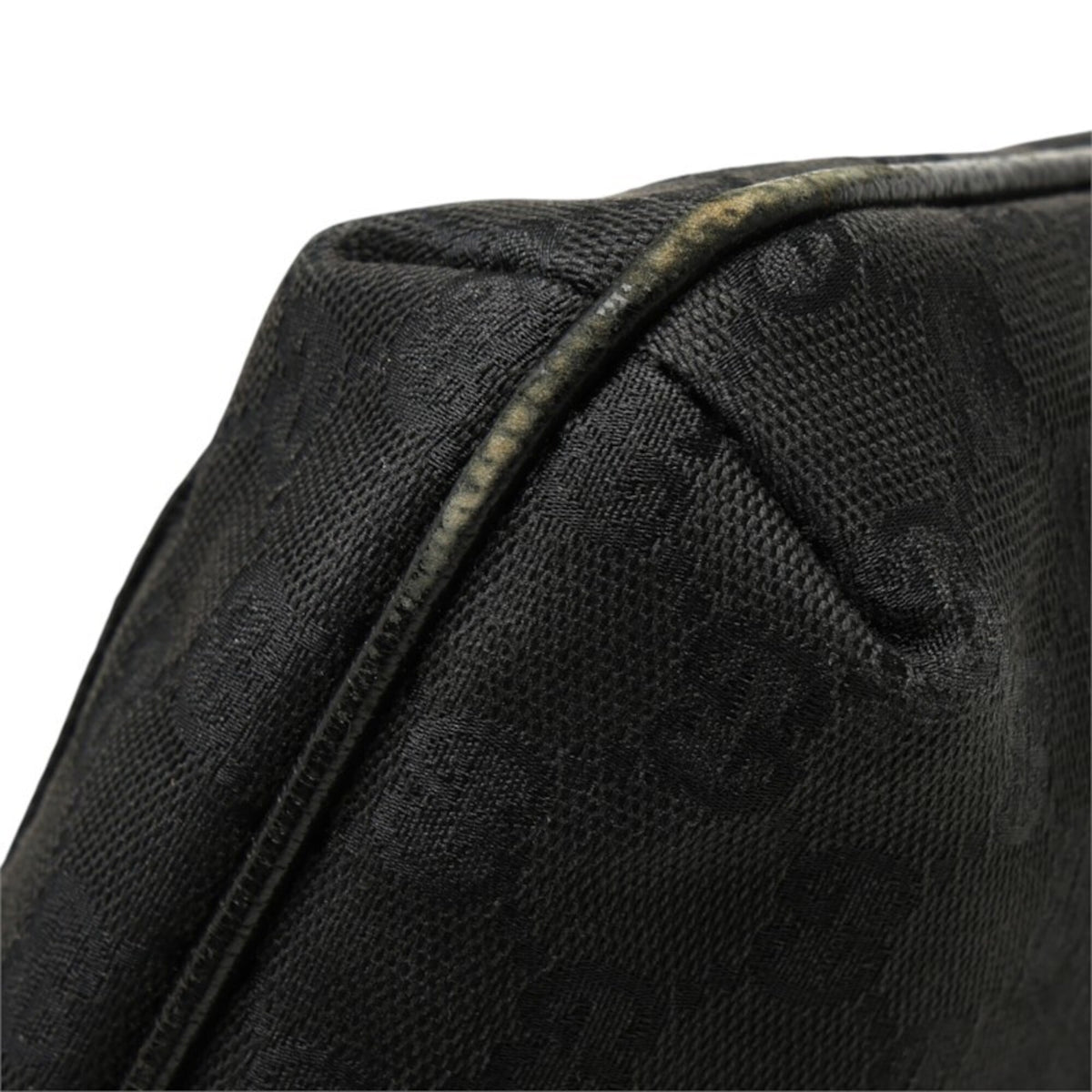 Gucci Black Canvas Leather Shoulder Bag (Pre-Owned)