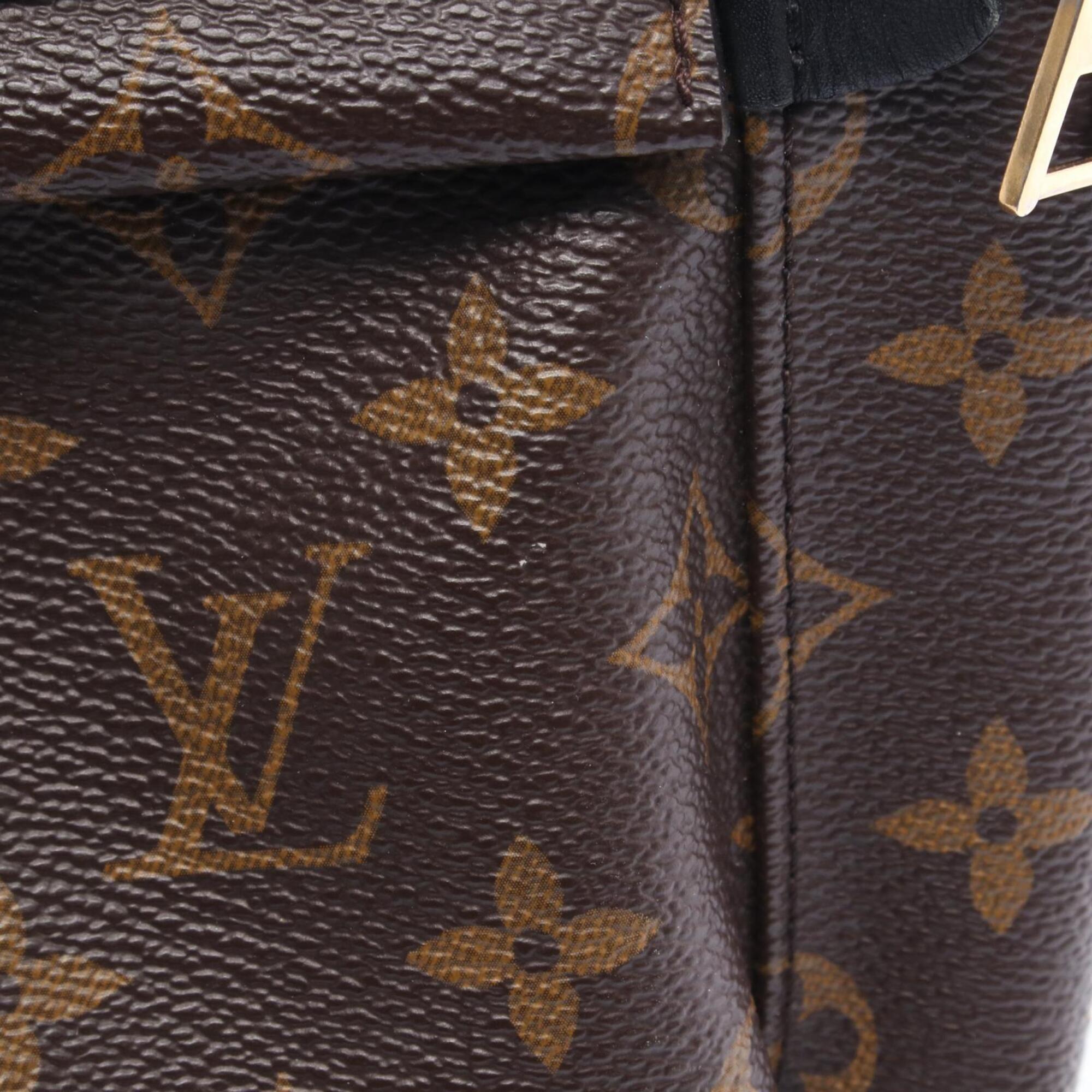 Louis Vuitton Black Brown Monogram Monogram Backpack Handbag (Pre-Owned)