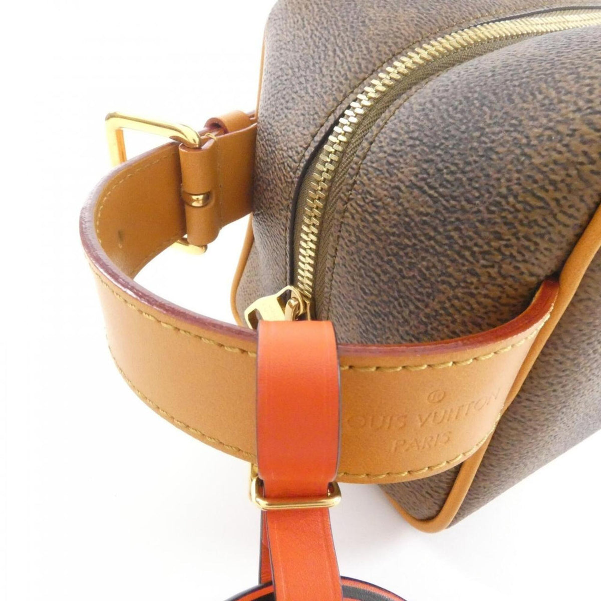 Louis Vuitton Marron Monogram Coated Canvas Handbag Pouch (Pre-Owned)