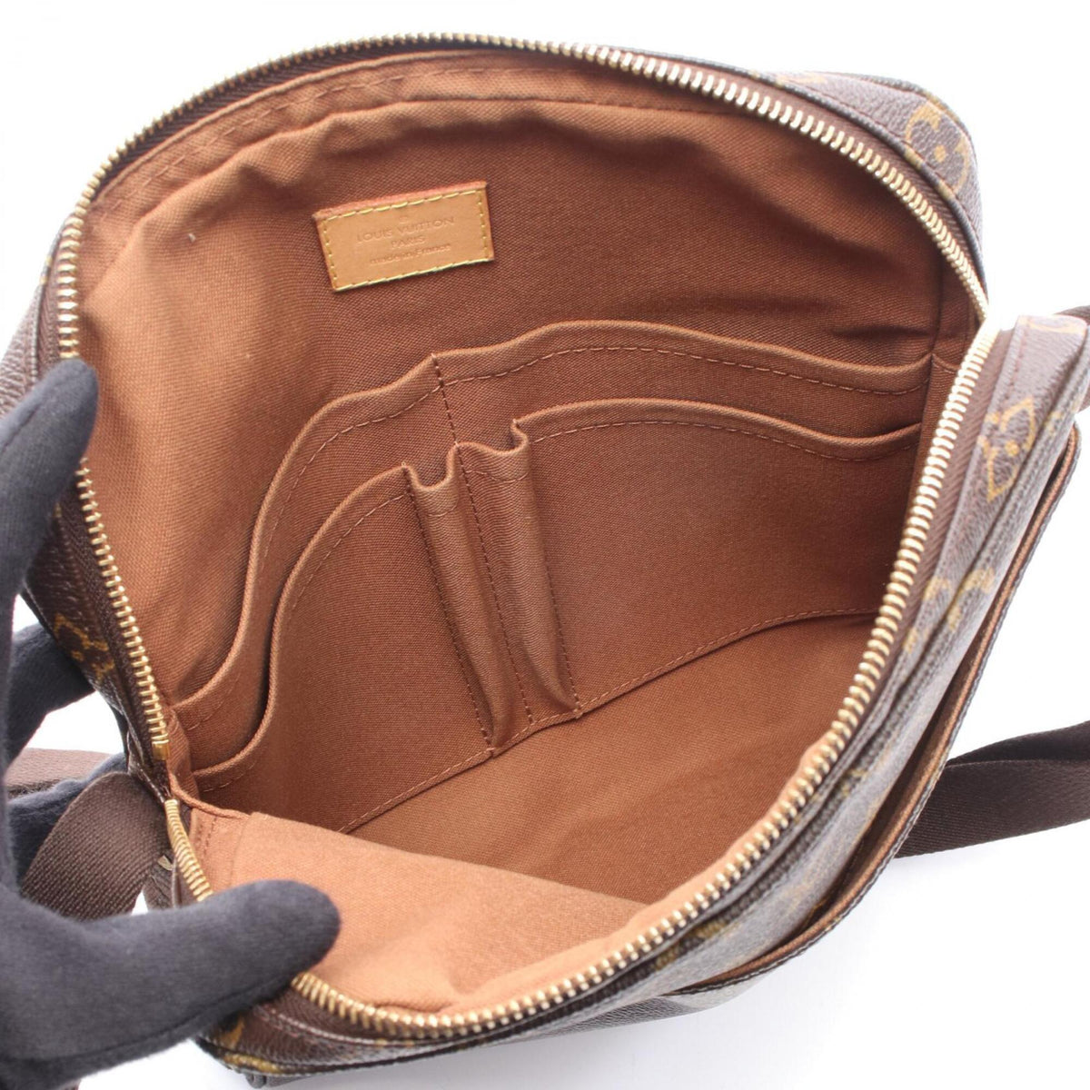 Louis Vuitton Brown Coated Canvas Pvc Monogram Leather Handbag Shoulder Bag (Pre-Owned)