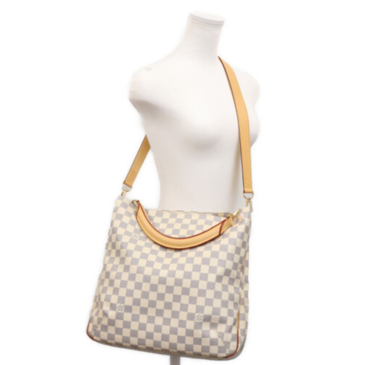 Louis Vuitton Beige Damier Azur Shoulder Bag (Pre-Owned)