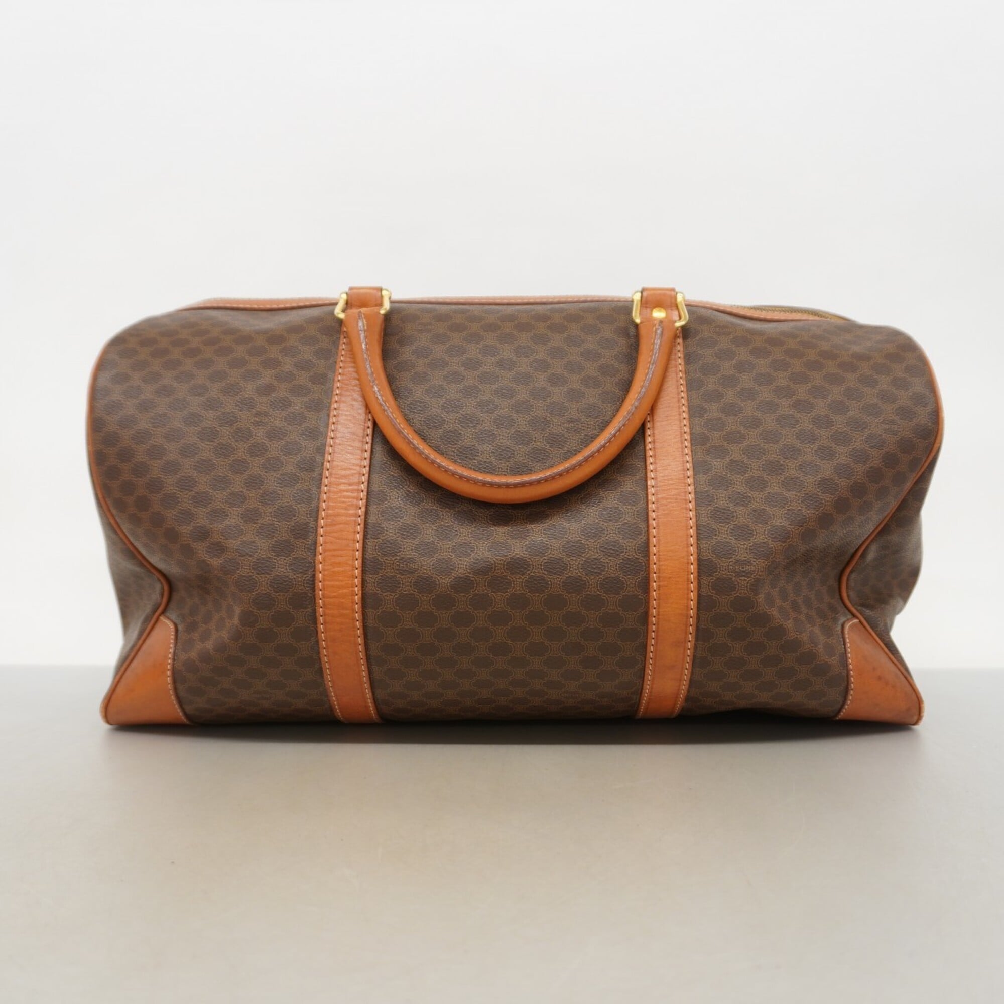 Celine Brown Pvc Boston Bag (Pre-Owned)