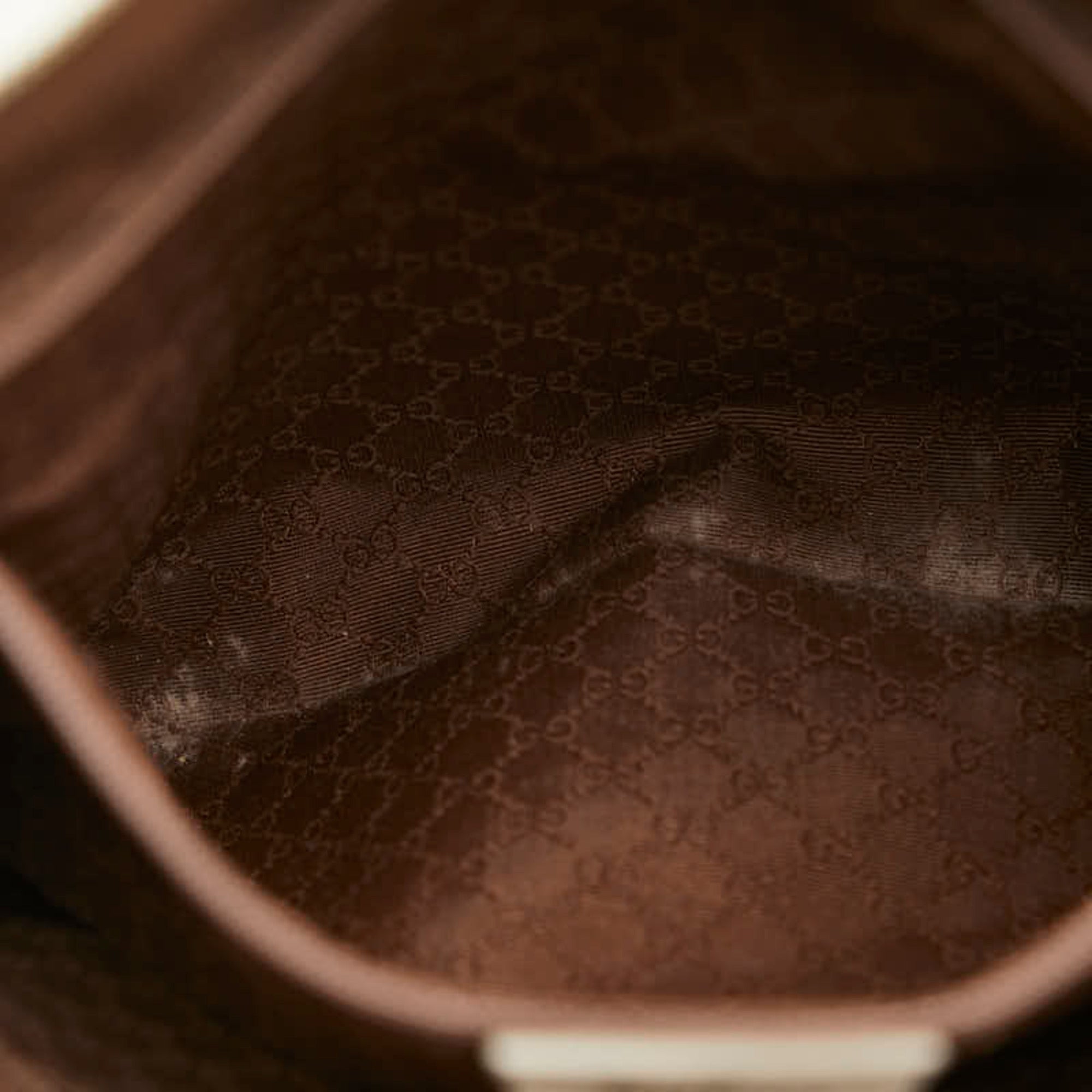 Gucci Beige Multi-Color Pvc Leather Shoulder Bag (Pre-Owned)