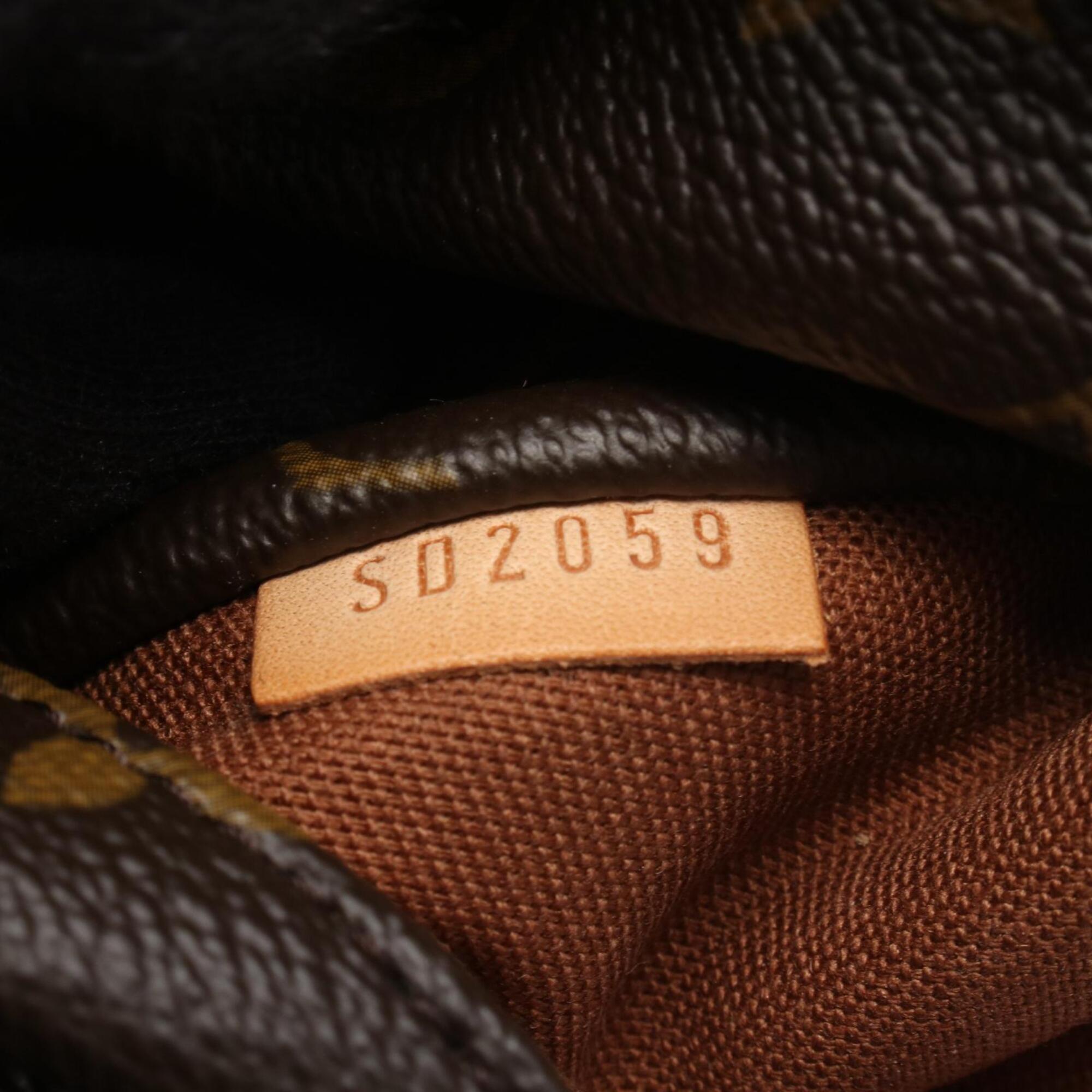 Louis Vuitton Brown Monogram Coated Canvas Handbag Tote Bag (Pre-Owned)
