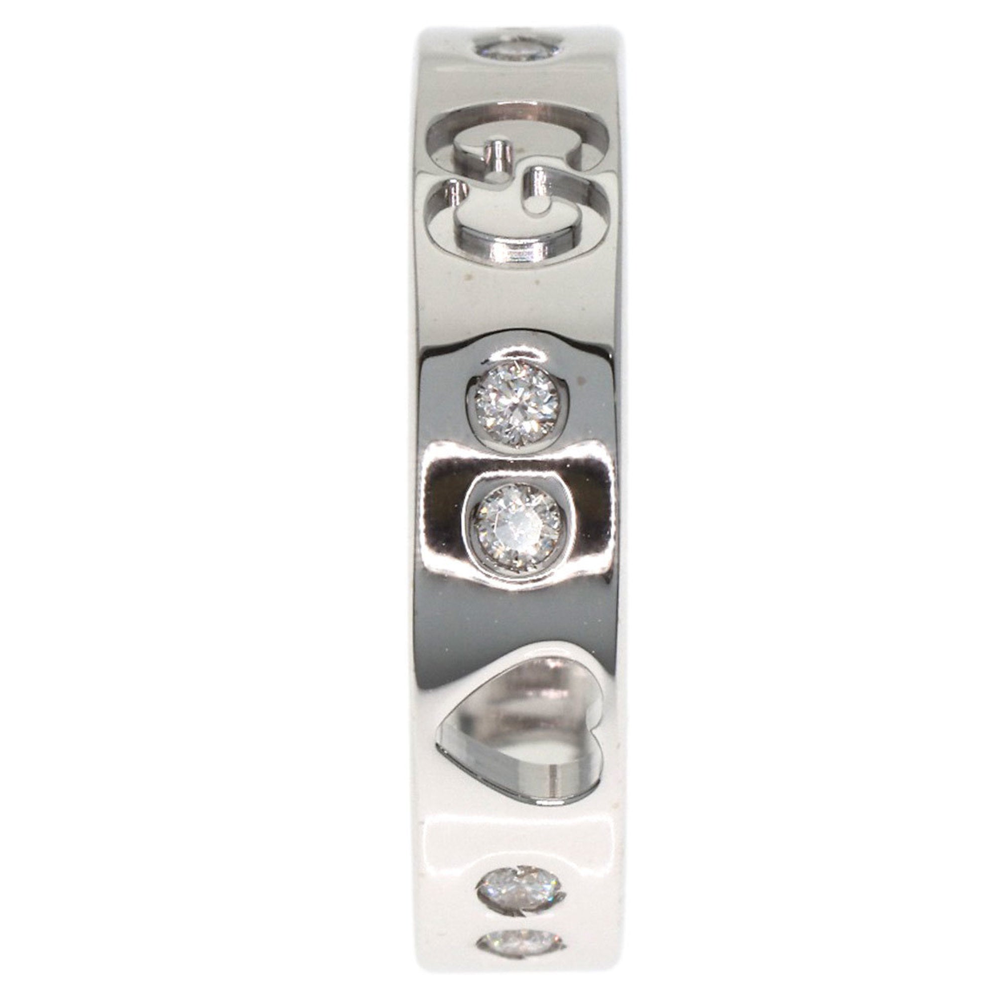 Gucci Icon White Gold (18K) Band Ring (Pre-Owned)