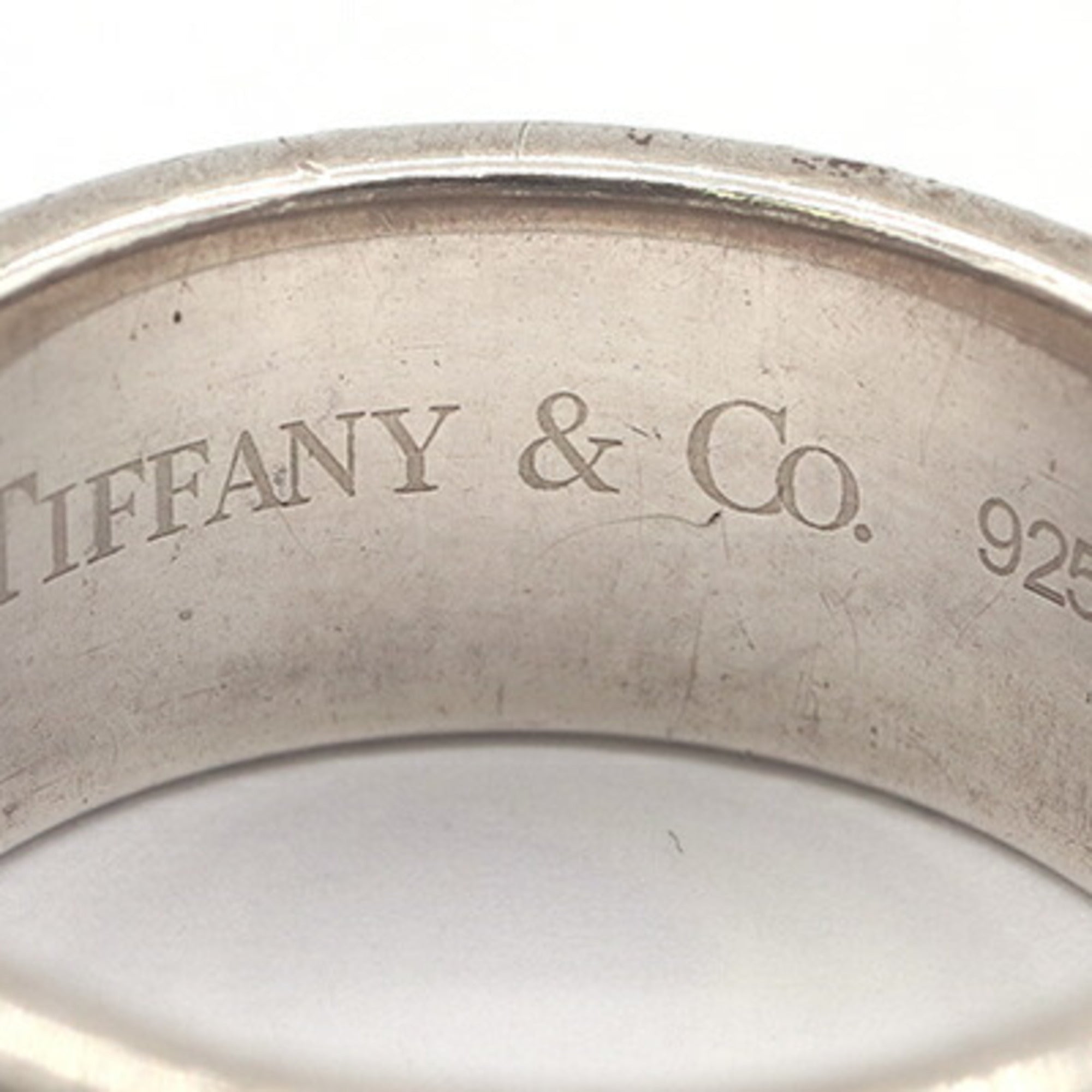Tiffany Sterling Silver 925 Titanium Band Ring (Pre-Owned)
