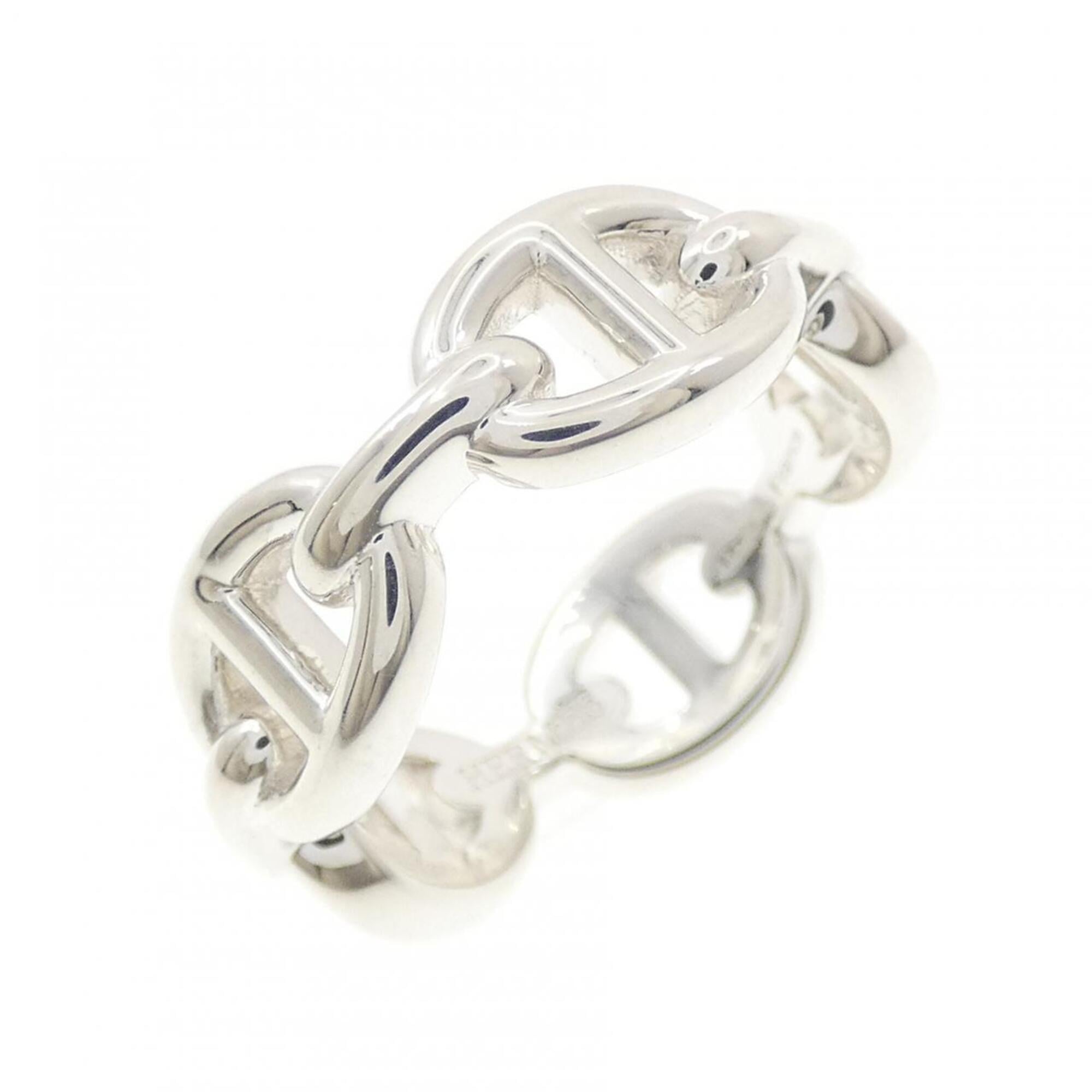 Hermes Chaine D'ancre Silver 925 Band Ring (Pre-Owned)