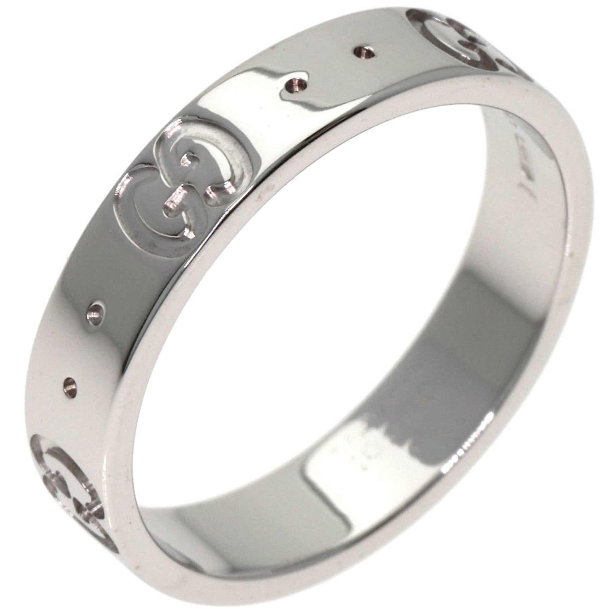 Gucci Icon White Gold (18K) Band Ring (Pre-Owned)