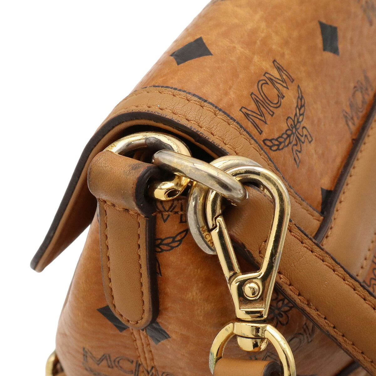 Mcm Brown Pvc Leather Shoulder Bag (Pre-Owned)