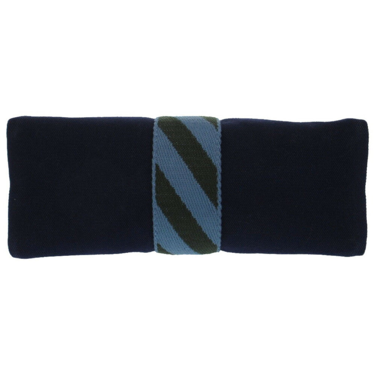 Hermes Navy Canvas Cotton Clutch Bag (Pre-Owned)