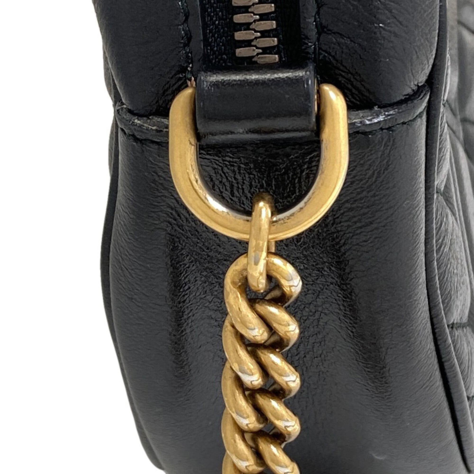 Gucci Black Leather Shoulder Bag (Pre-Owned)