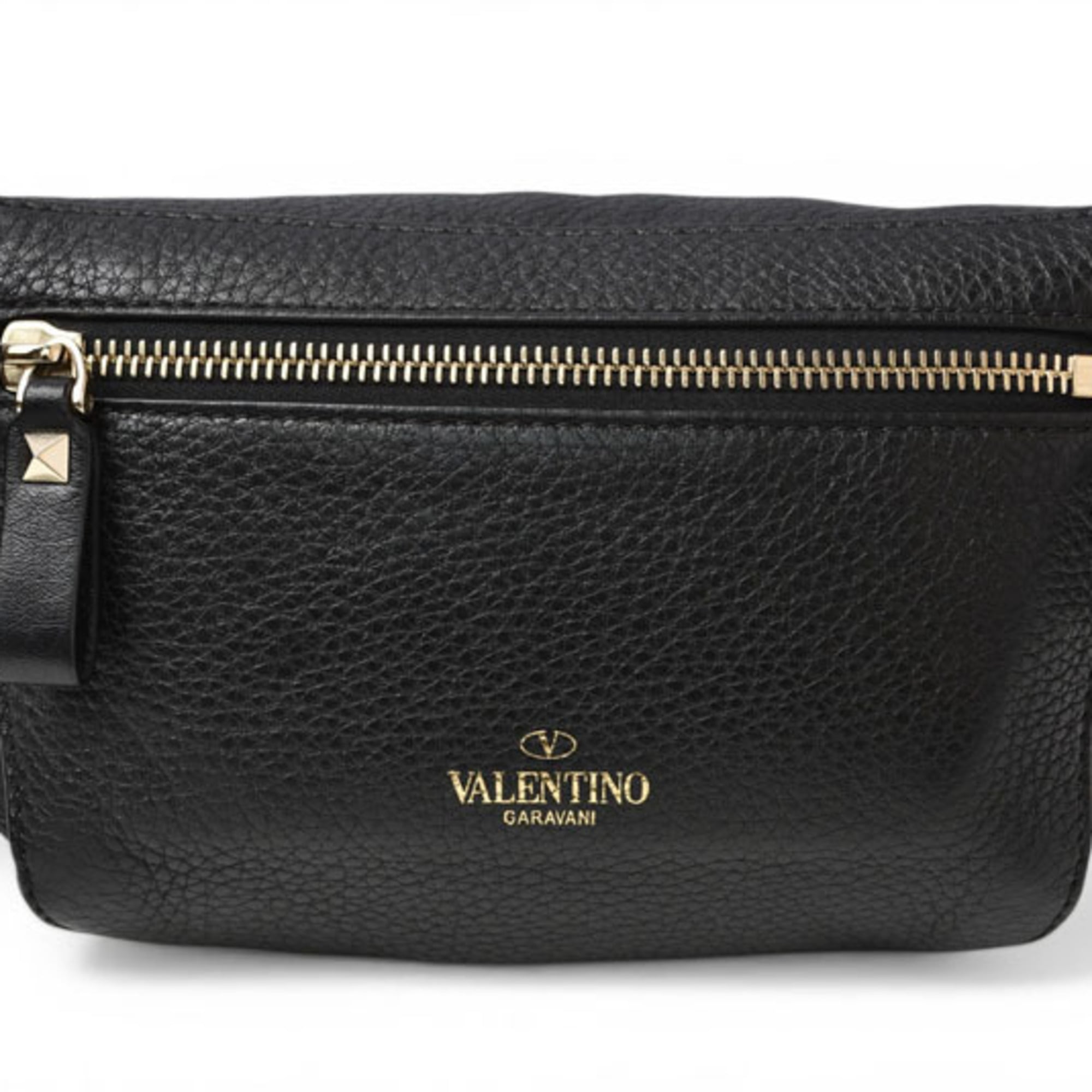 Valentino Black Leather Sling Bag (Pre-Owned)