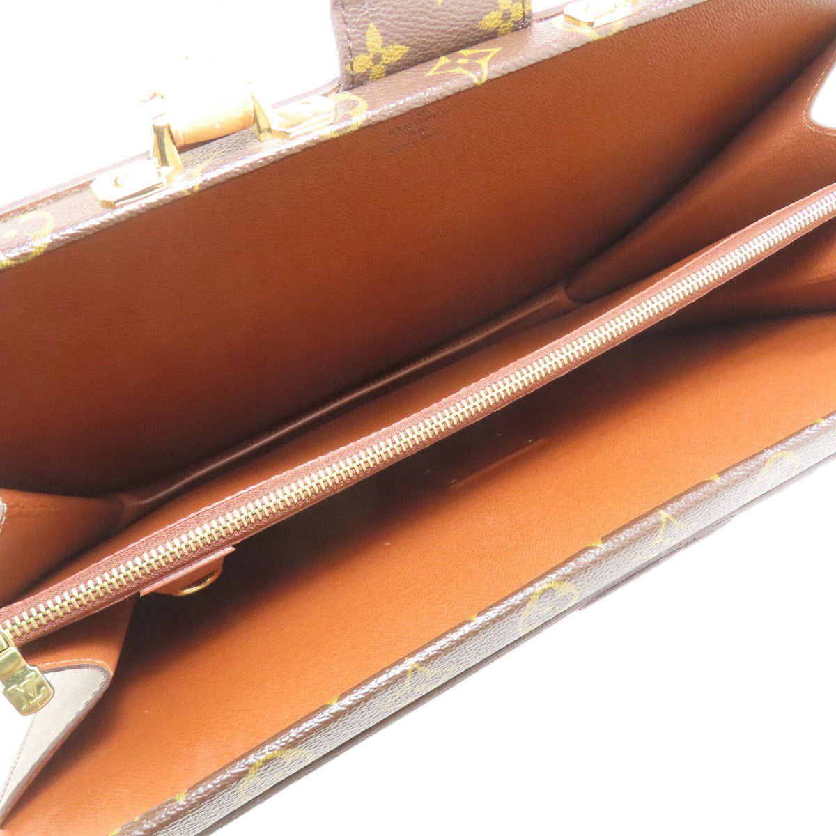 Louis Vuitton Brown Monogram Monogram Canvas Briefcase (Pre-Owned)