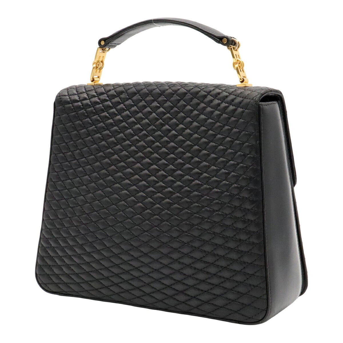Bally Black Quilting Handbag (Pre-Owned)