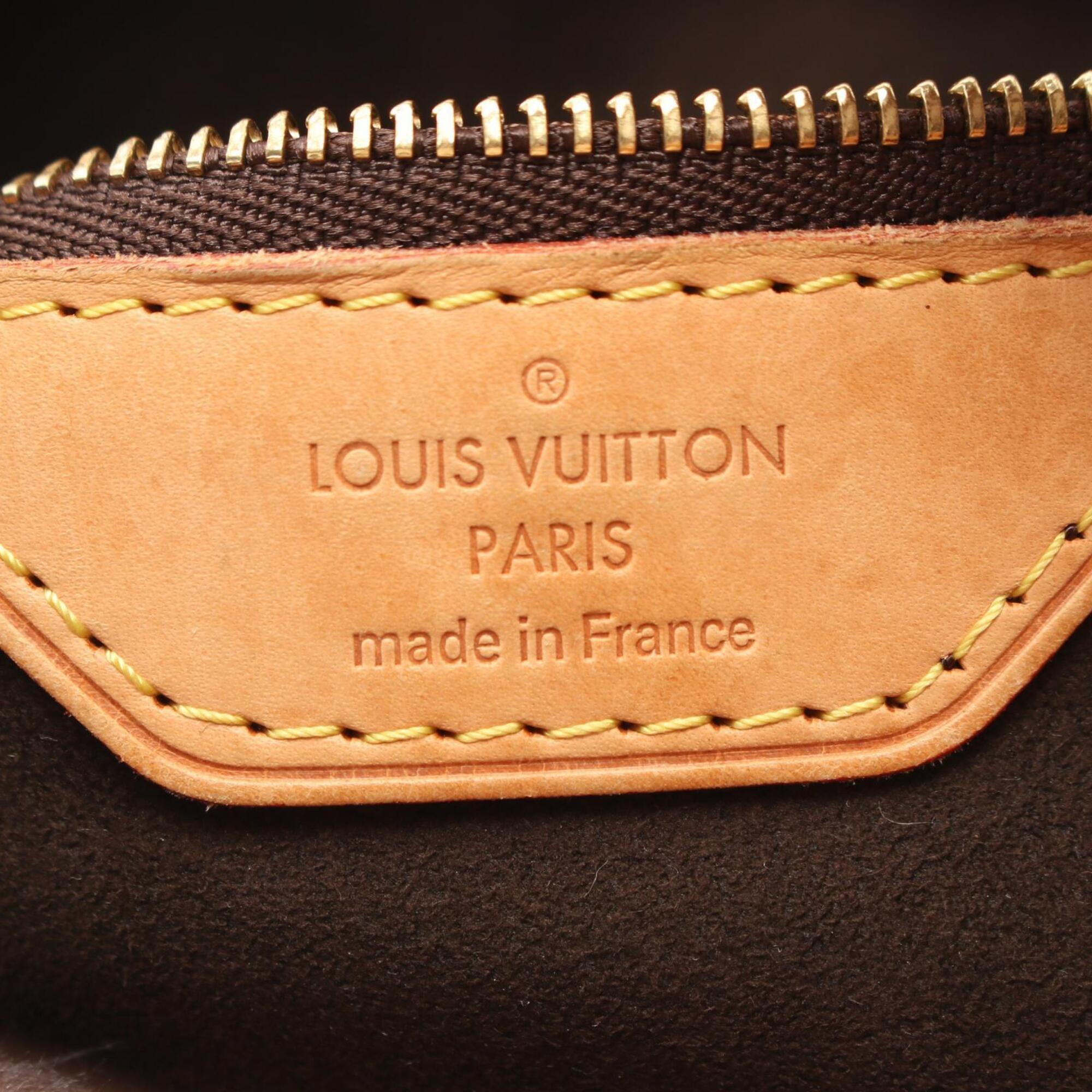 Louis Vuitton Brown Coated Canvas Pvc Monogram Leather Handbag (Pre-Owned)