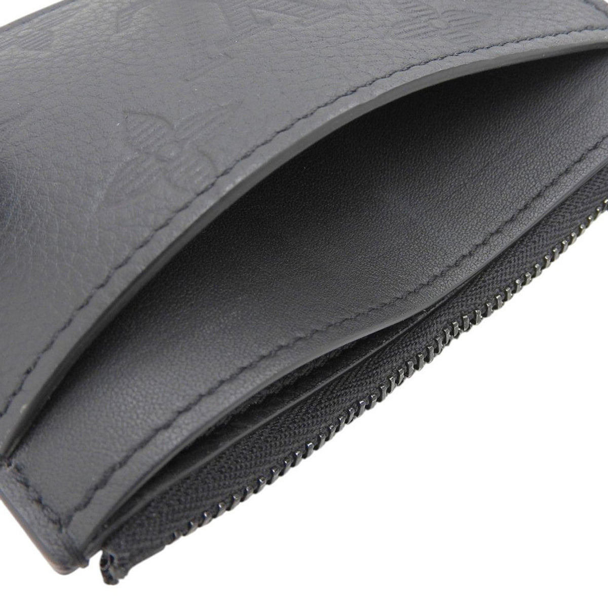 Louis Vuitton Black Noir Monogram Shadow Coin Purse/Coin Case (Pre-Owned)