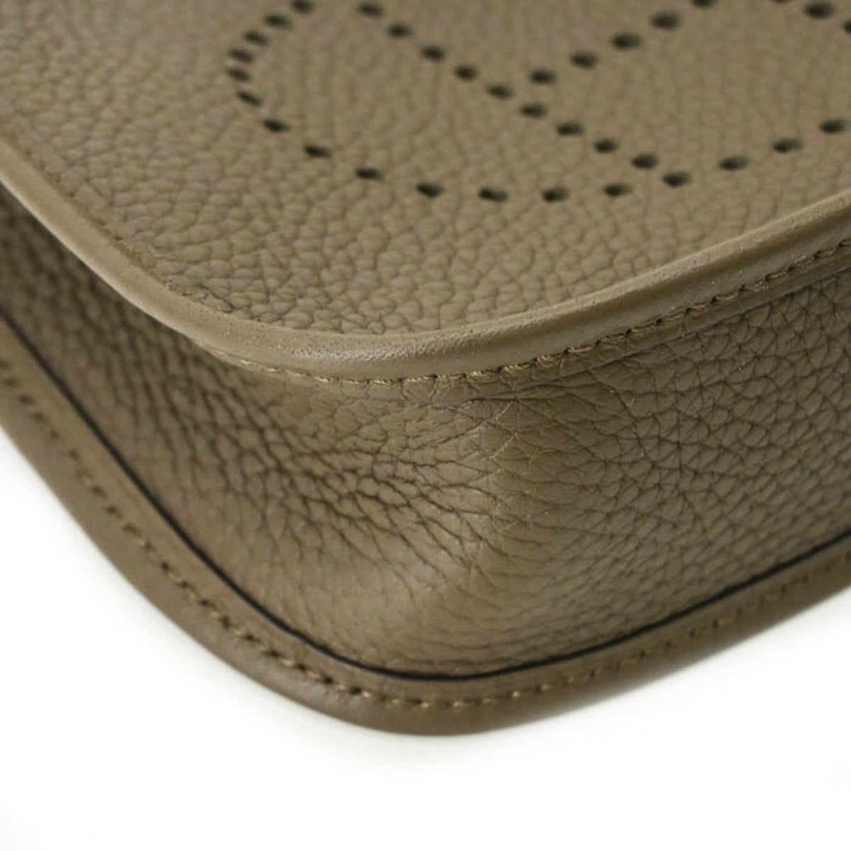 Hermes Evelyne Vert Taurillon Clemence Leather Shoulder Bag (Pre-Owned)