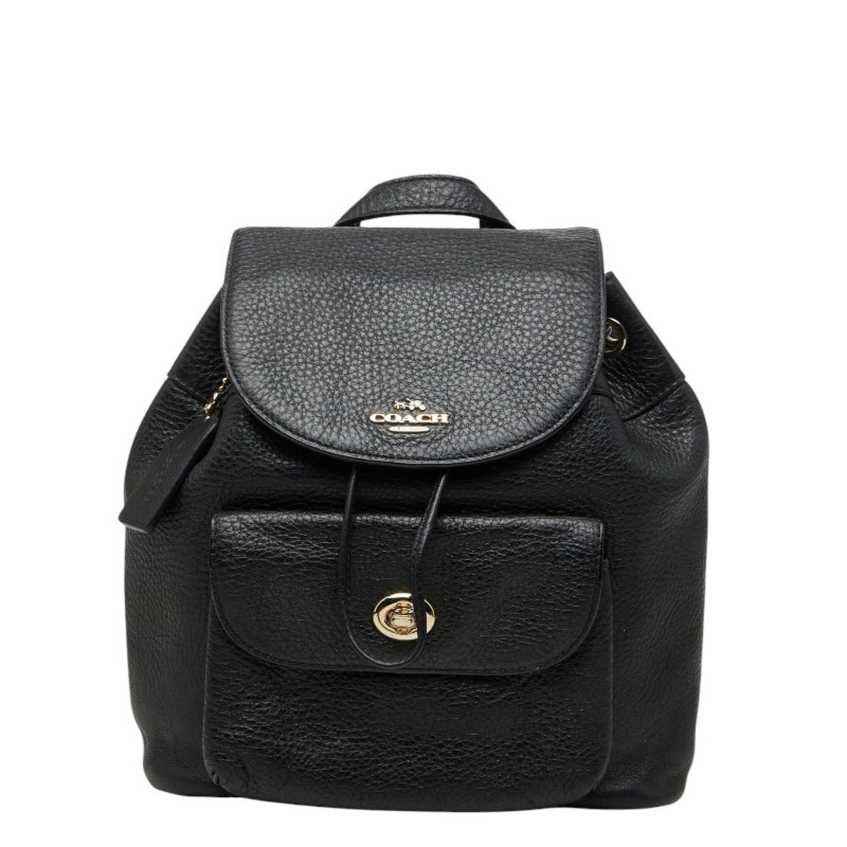 Coach Black Leather Backpack (Pre-Owned)
