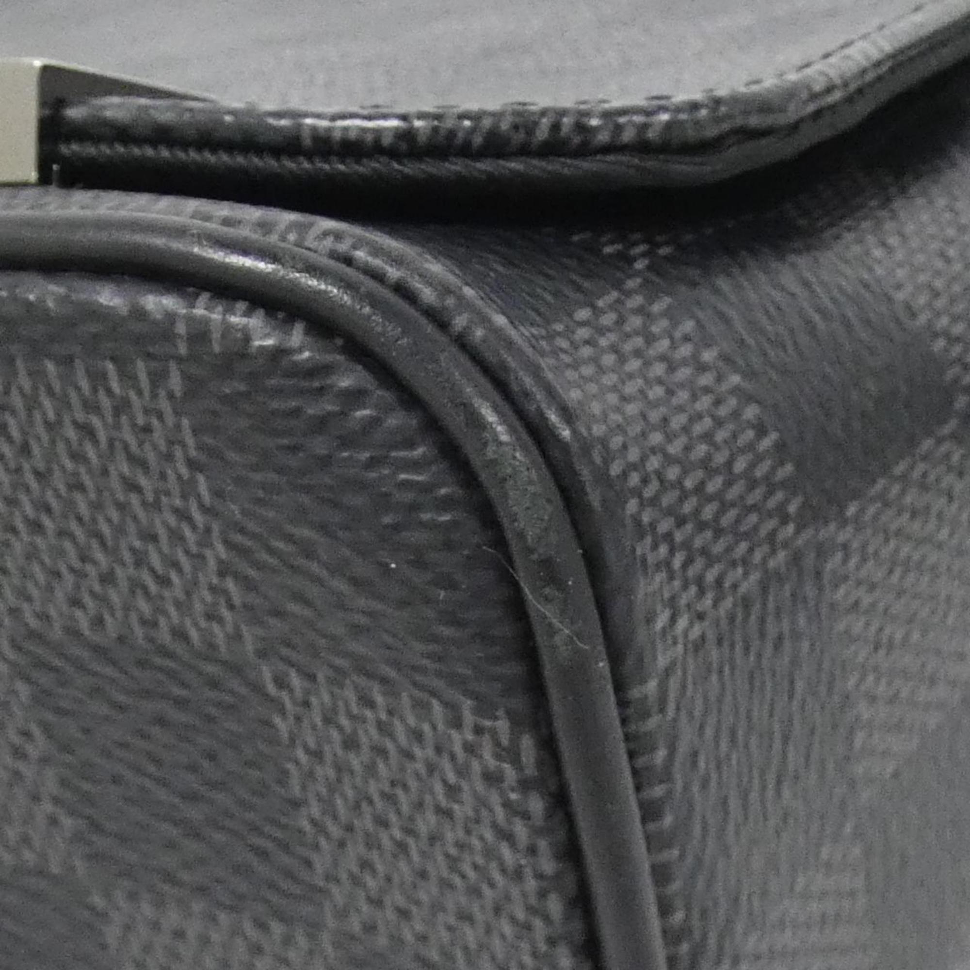 Louis Vuitton Graphite Gray Coated Canvas Shoulder Bag (Pre-Owned)