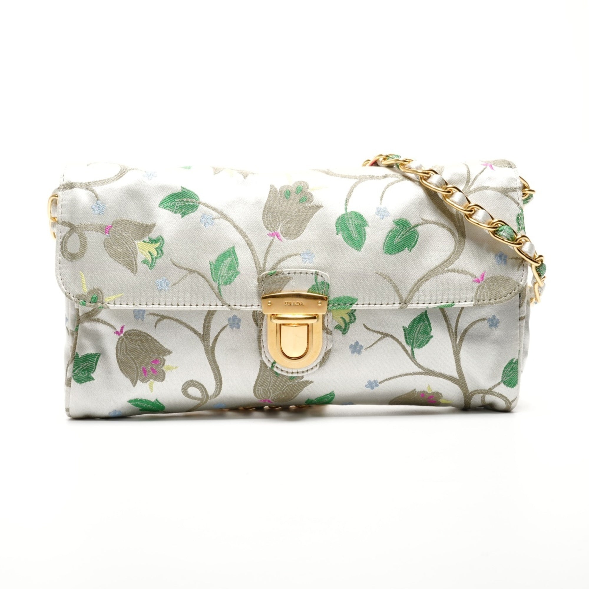 Prada Gray Shoulder Bag (Pre-Owned)