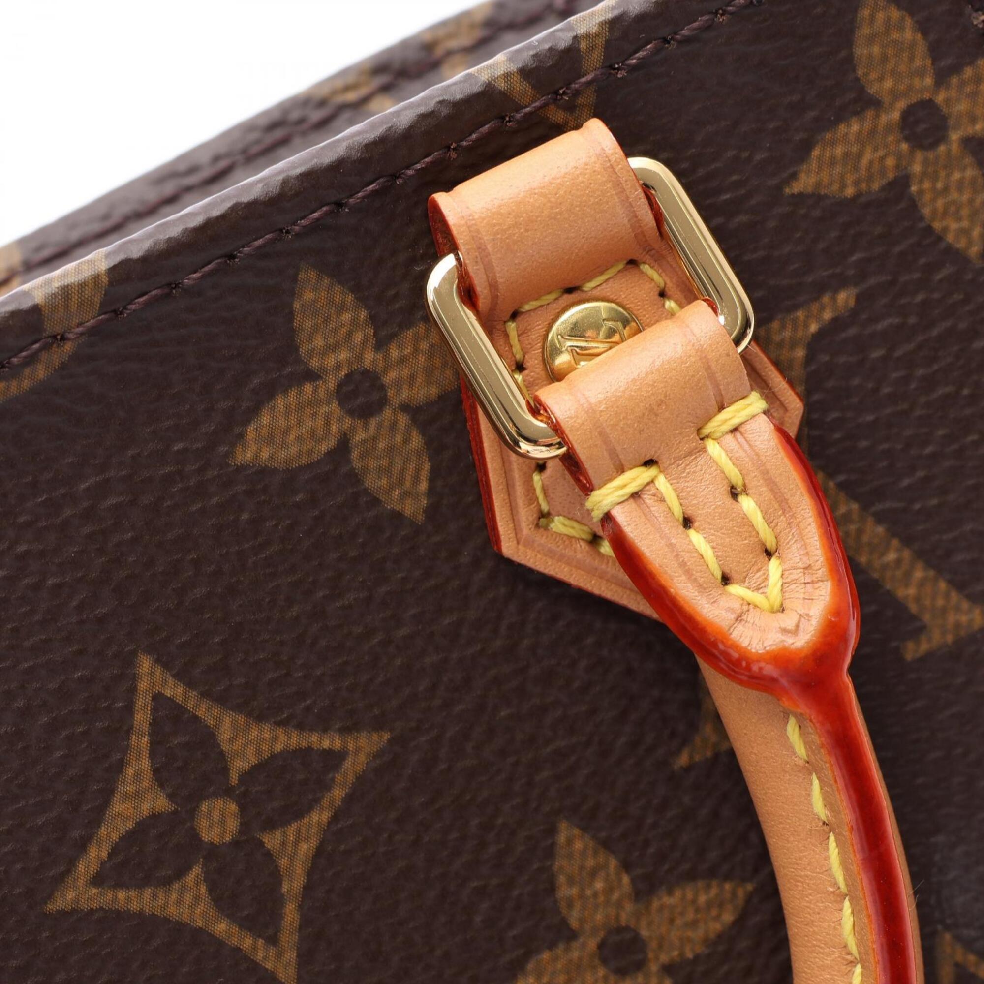 Louis Vuitton Brown Coated Canvas Leather Handbag (Pre-Owned)