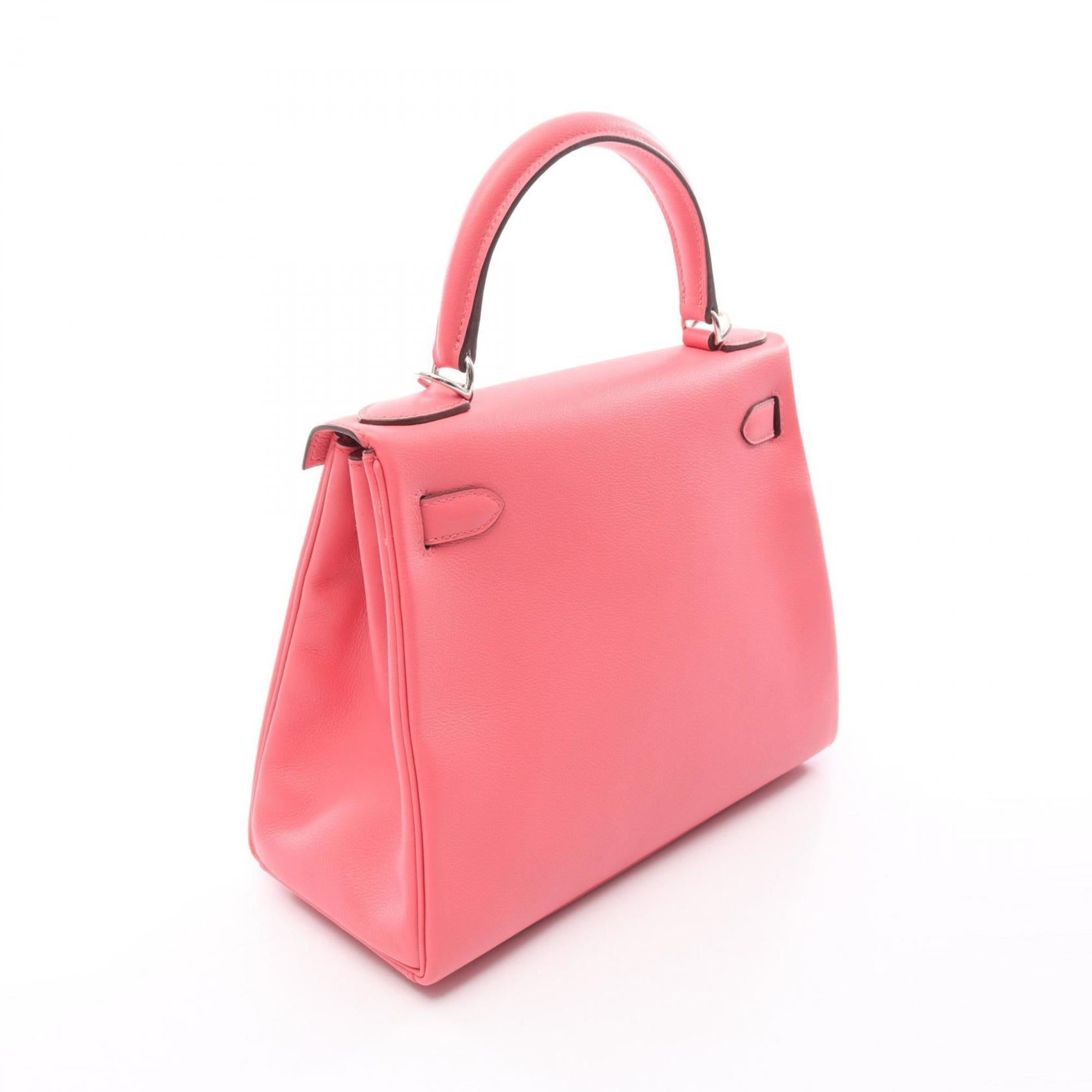 Hermes Pink Leather Handbag (Pre-Owned)