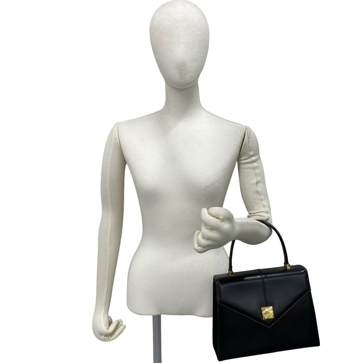 Yves Saint Laurent Black Leather Handbag (Pre-Owned)