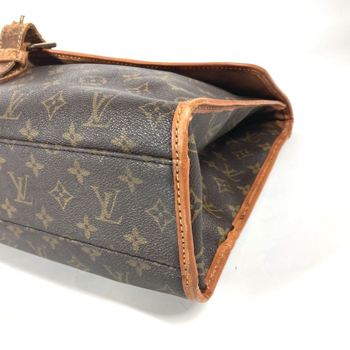 Louis Vuitton Brown Monogram Canvas Handbag Shoulder Bag (Pre-Owned)