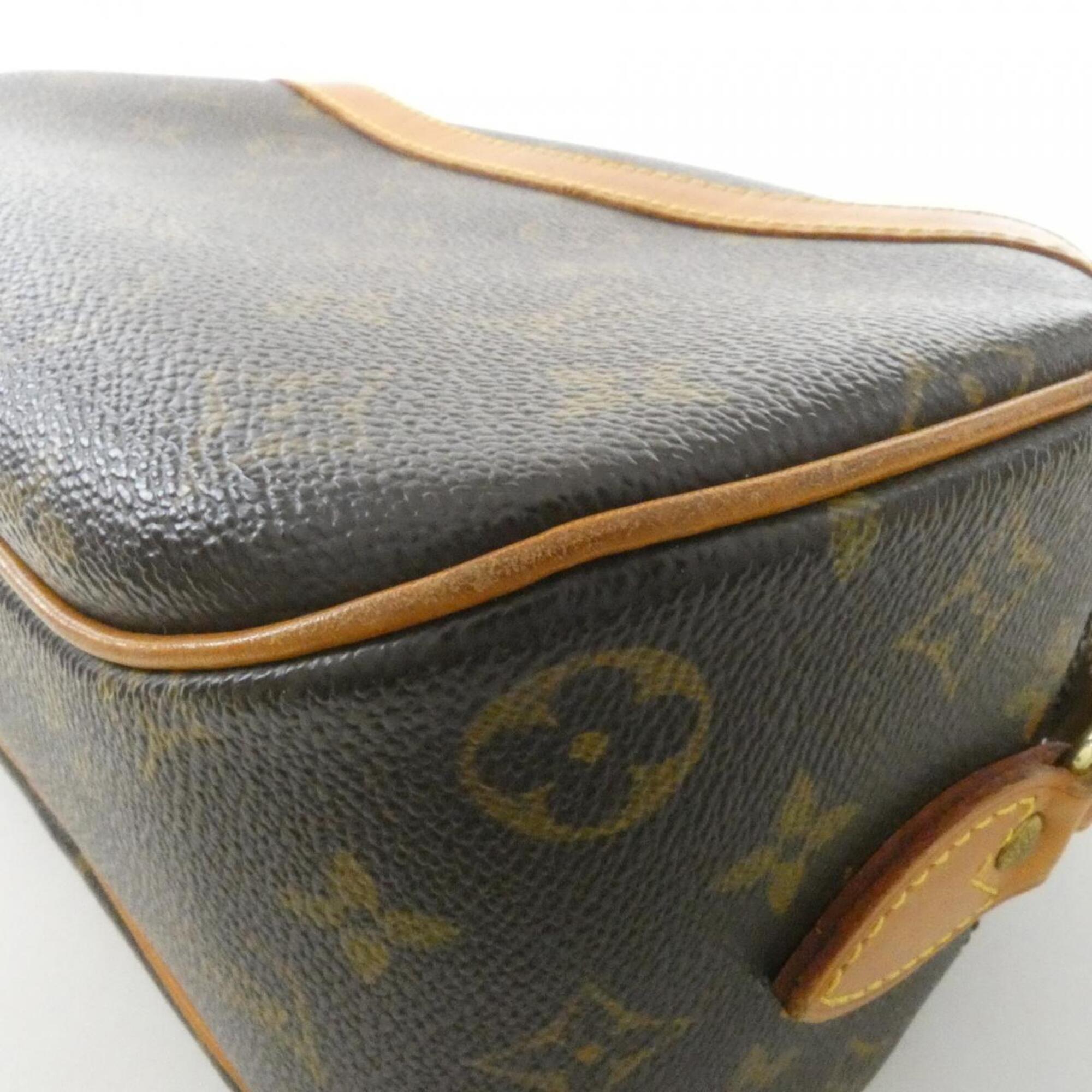 Louis Vuitton Monogram Marron Coated Canvas Shoulder Bag (Pre-Owned)