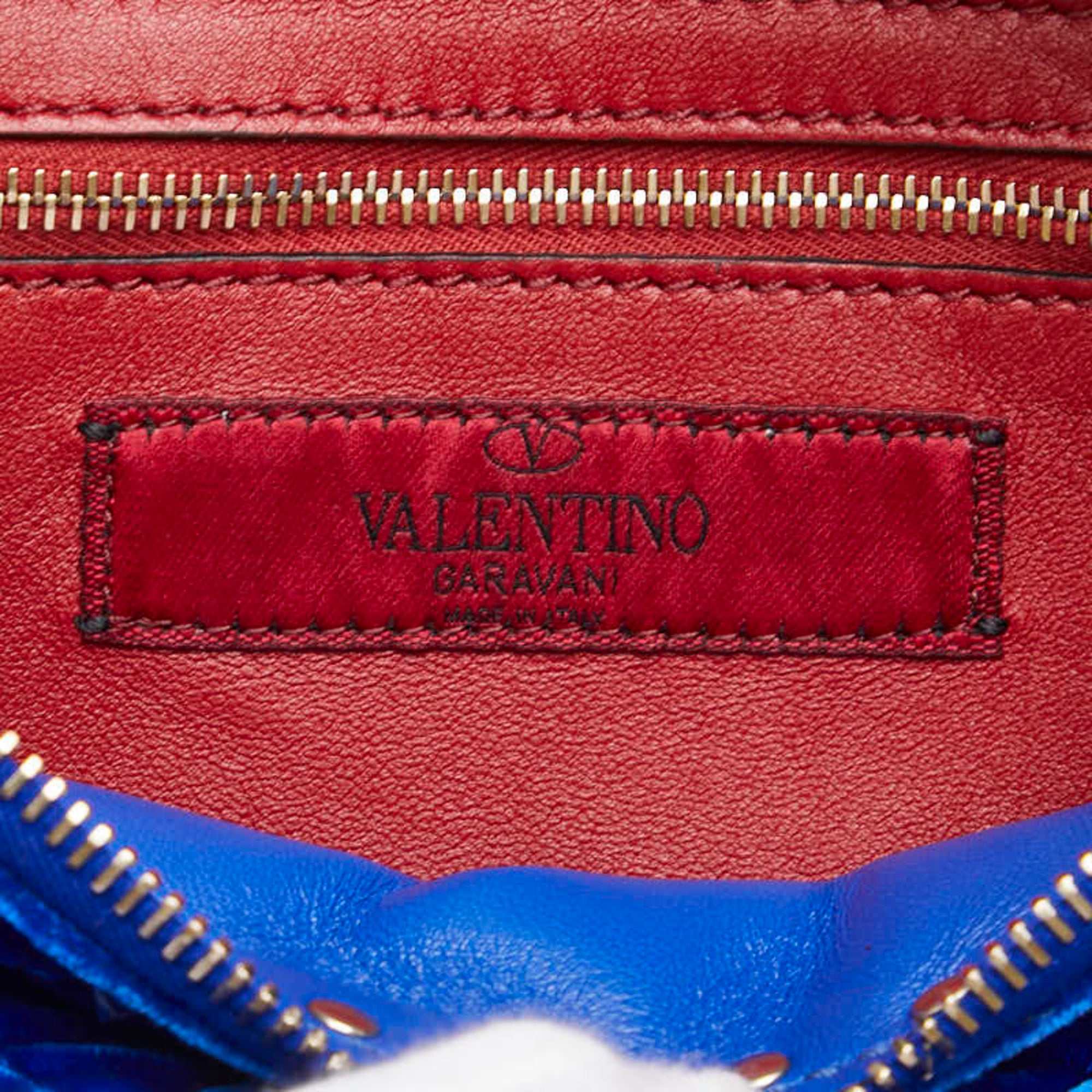 Valentino Blue Leather Fanny Pack Shoulder Bag (Pre-Owned)