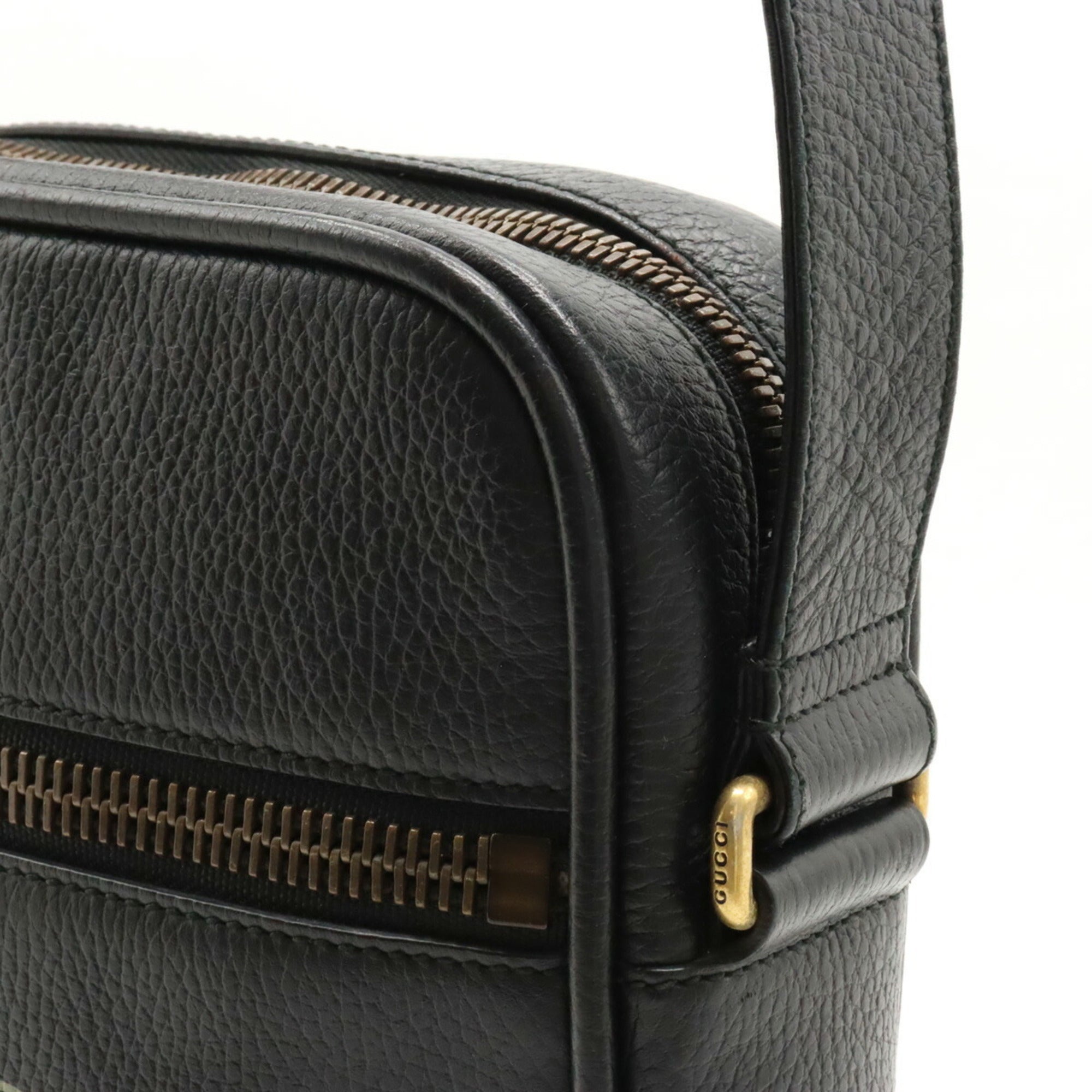 Gucci Black Leather Shoulder Bag (Pre-Owned)